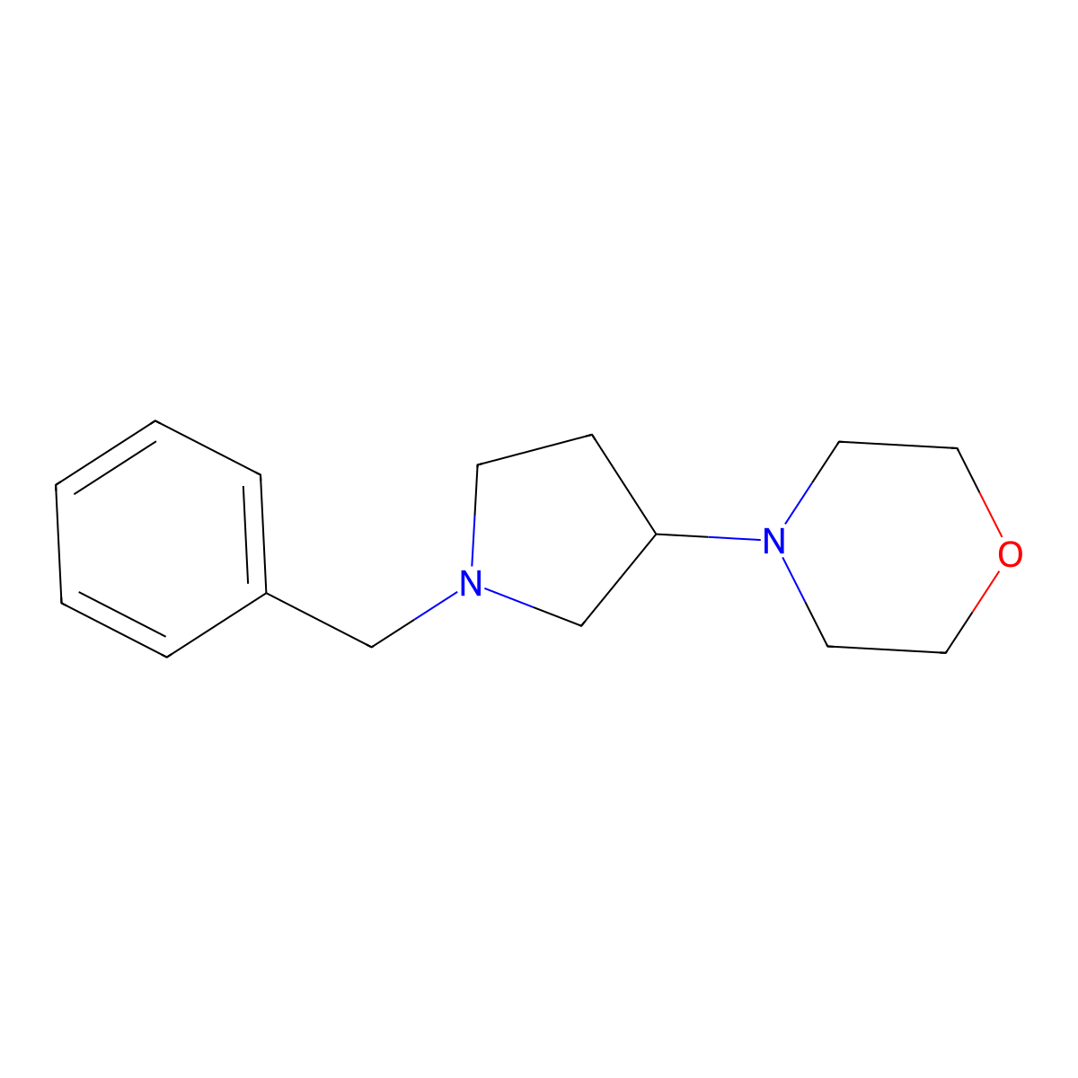 4-(1-Benzylpyrrolidin-3-yl)morpholine molecular structure, CAS 1245646-52-9