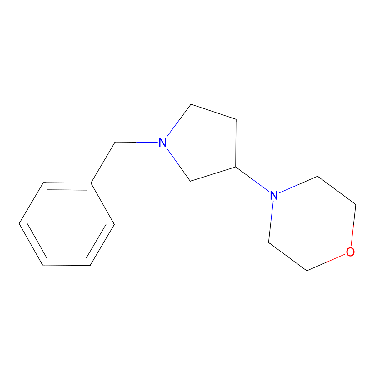 4-(1-Benzylpyrrolidin-3-yl)morpholine molecular structure, CAS 1245646-52-9
