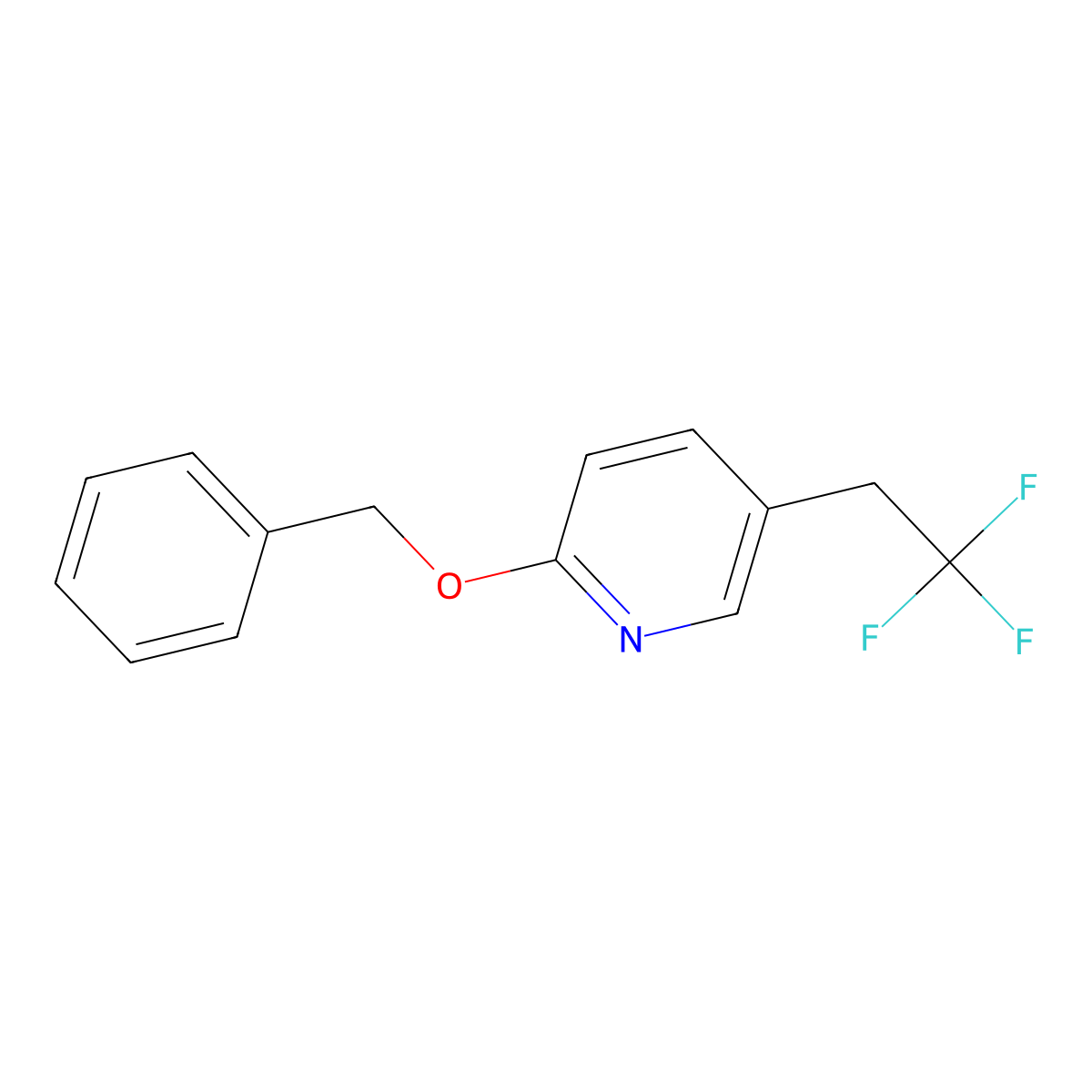 2-(Benzyloxy)-5-(2,2,2-trifluoroethyl)pyridine molecular structure, CAS 1245646-58-5