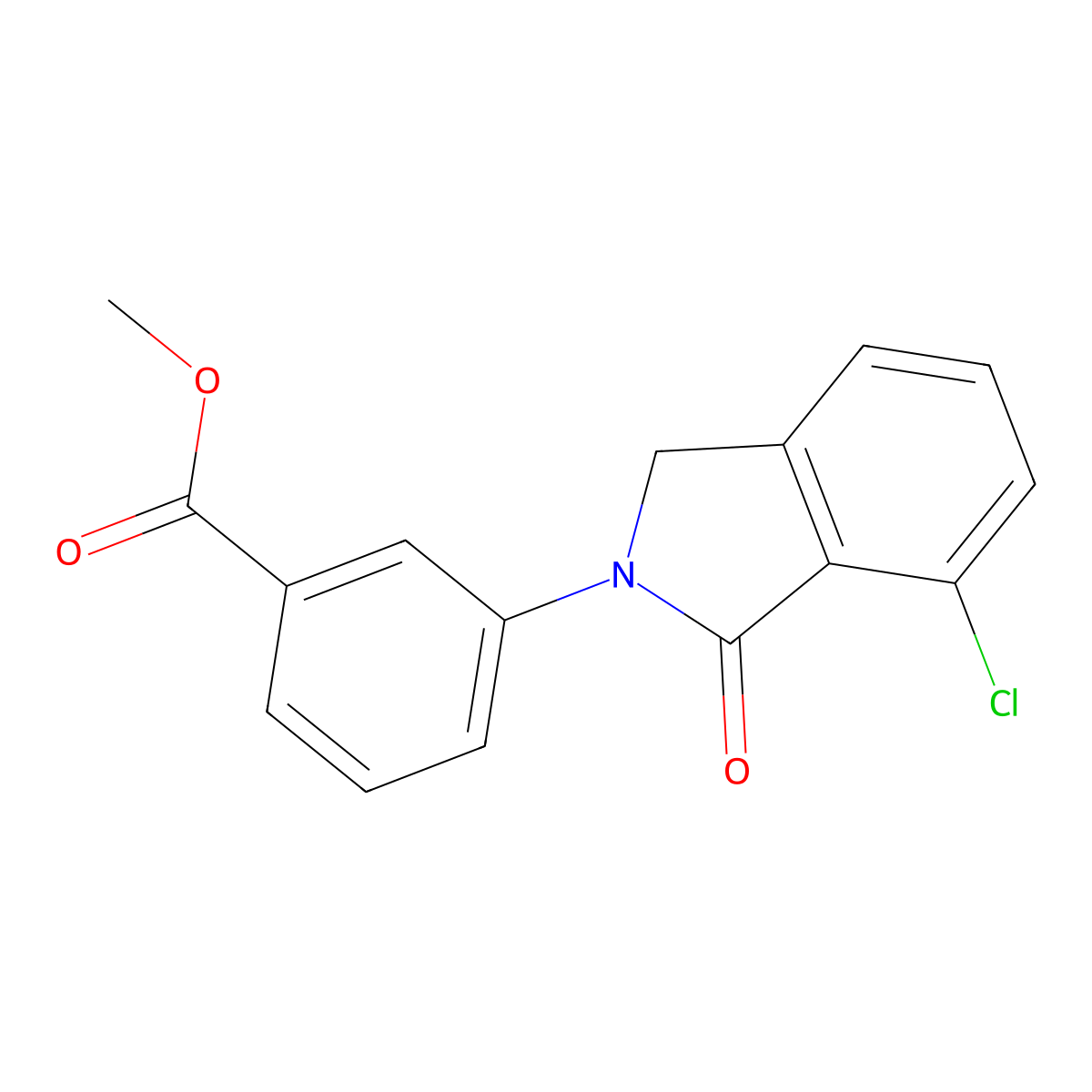 Methyl 3-(7-chloro-1-oxoisoindolin-2-yl)benzoate molecular structure, CAS 1245646-74-5