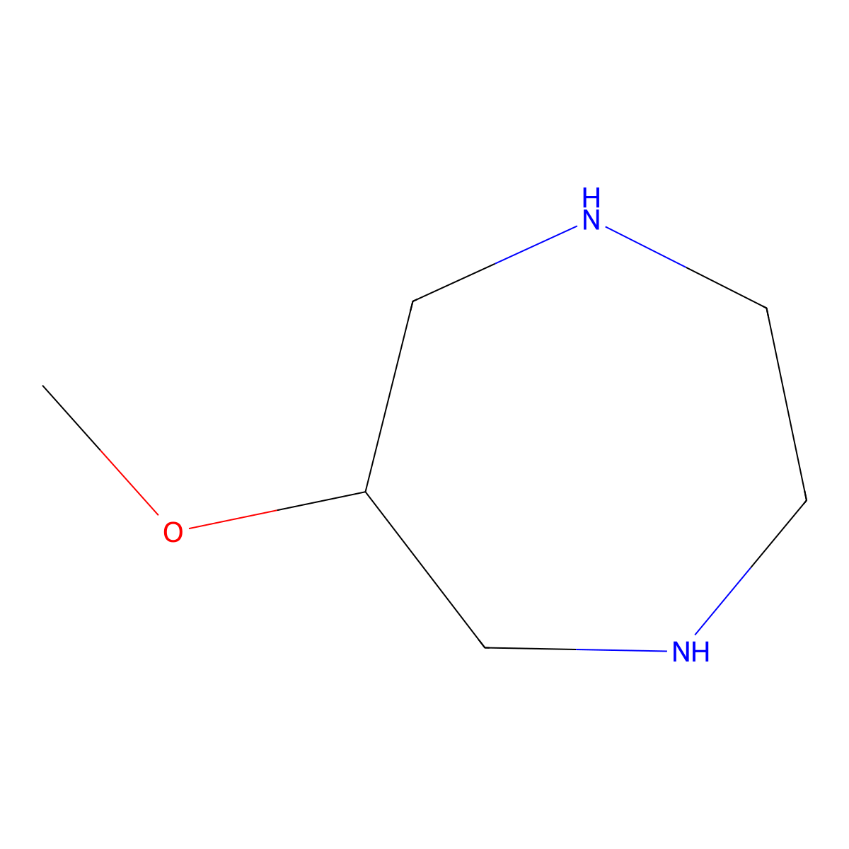 6-Methoxy-1,4-diazepane molecular structure, CAS 1245647-35-1