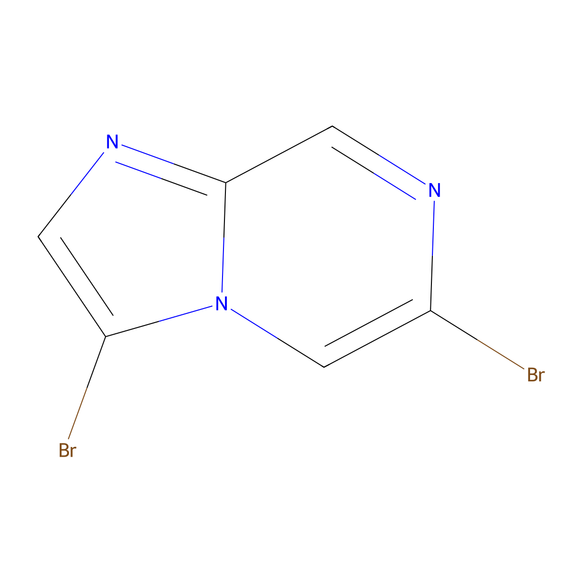 3,6-Dibromoimidazo[1,2-a]pyrazine molecular structure, CAS 1245647-43-1