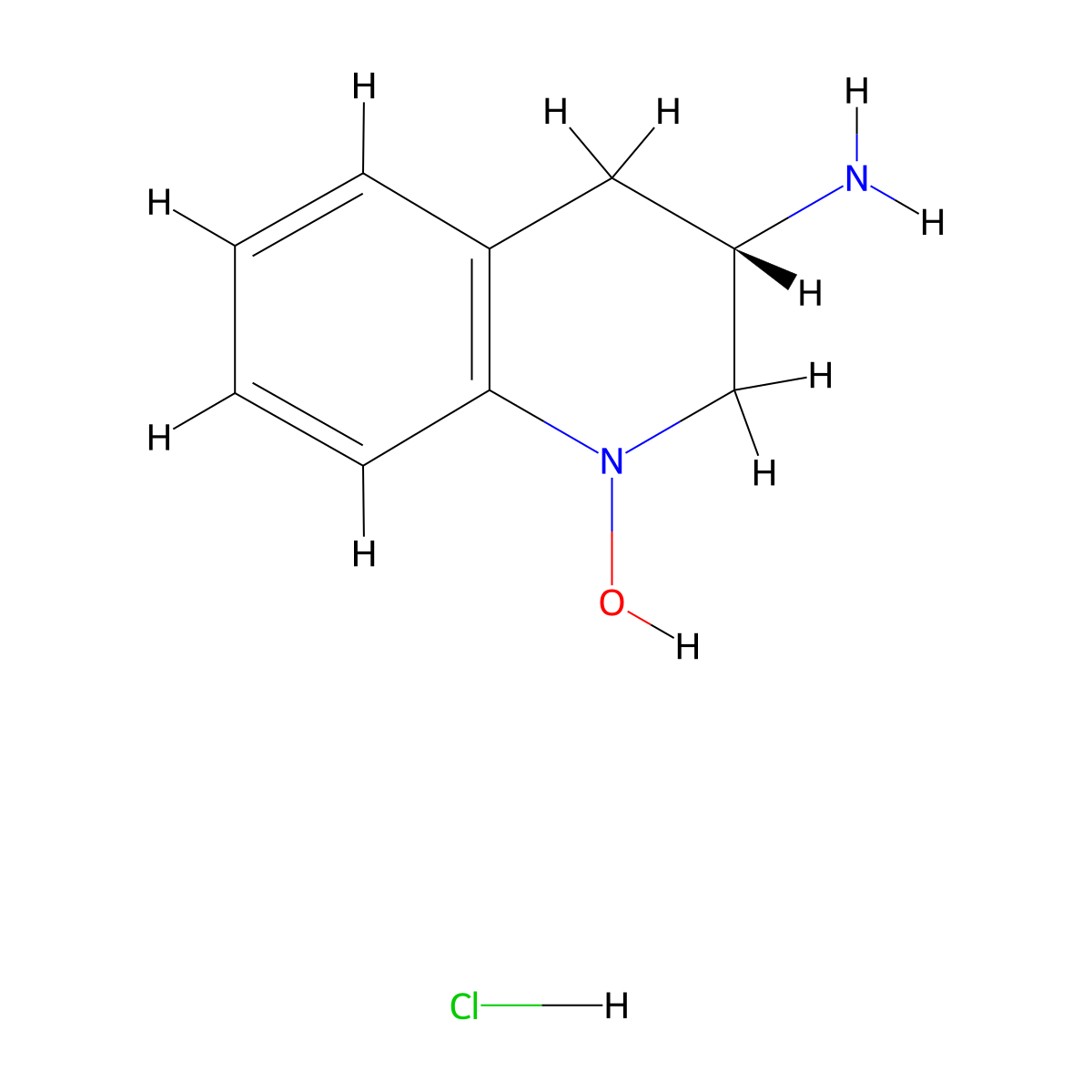 (S)-3-Amino-3,4-dihydroquinolin-1(2H)-ol hydrochloride molecular structure, CAS 1245647-56-6