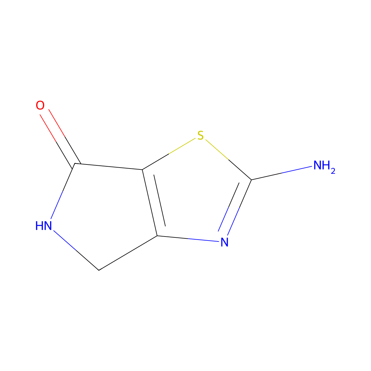 2-Amino-4H-pyrrolo[3,4-D]thiazol-6(5H)-one molecular structure, CAS 1245647-94-2