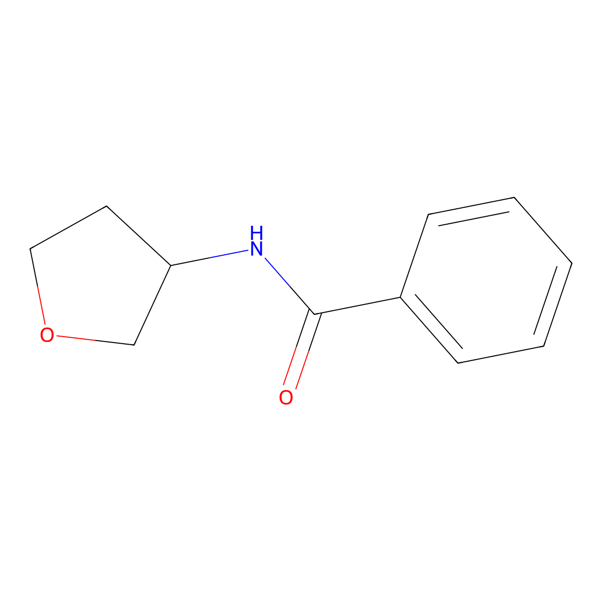 (R)-N-(tetrahydrofuran-3-yl)benzamide molecular structure, CAS 1245648-08-1
