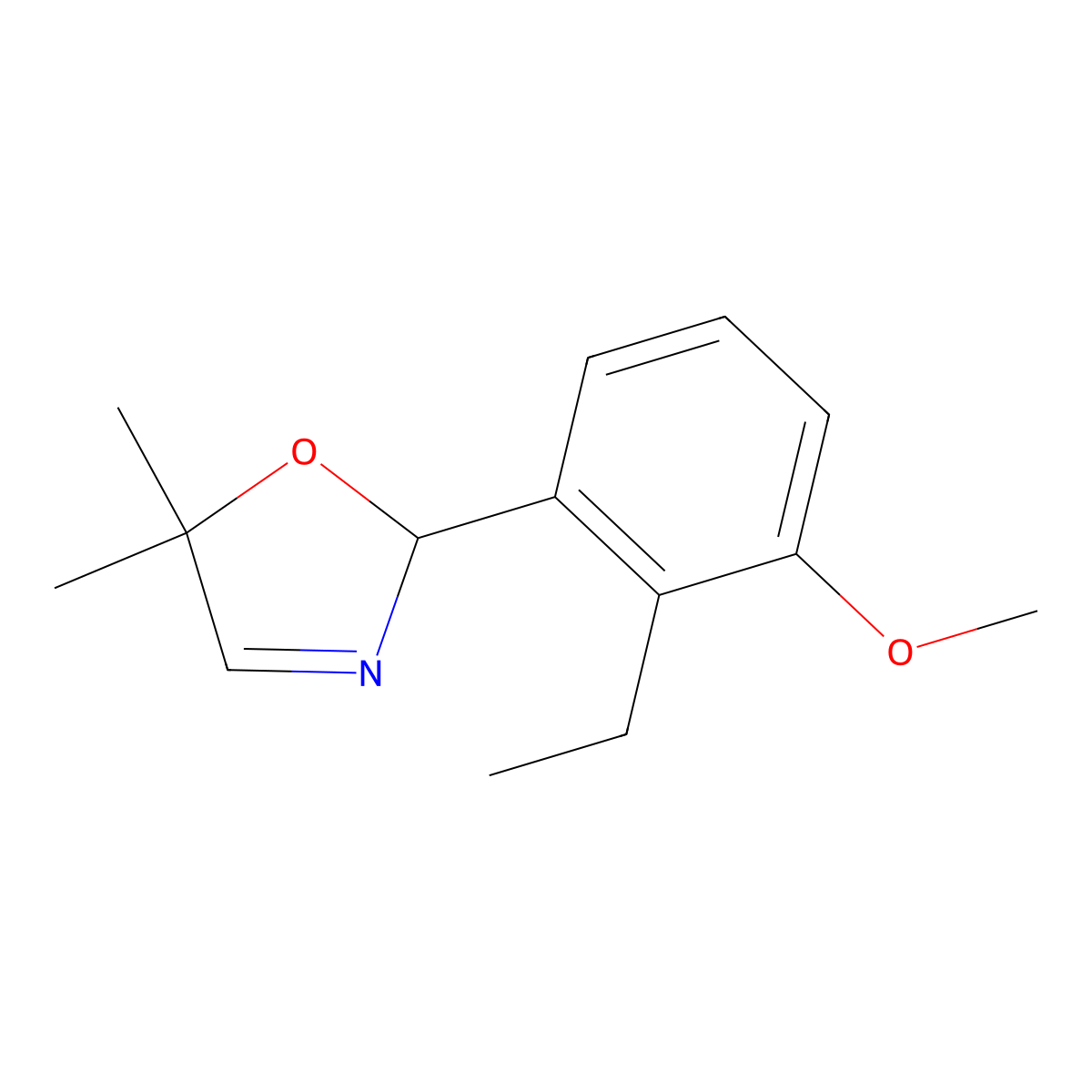 2-(2-Ethyl-3-methoxyphenyl)-5,5-dimethyl-2,5-dihydrooxazole molecular structure, CAS 1245648-23-0
