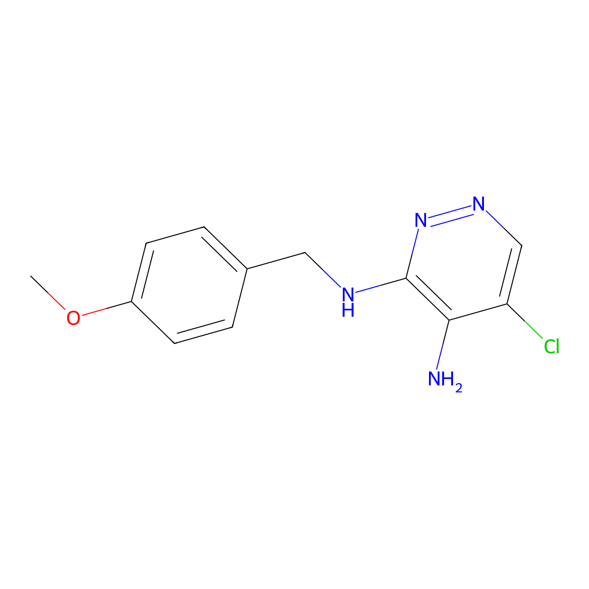 5-Chloro-n3-(4-methoxybenzyl)pyridazine-3,4-diamine molecular structure, CAS 1245648-29-6