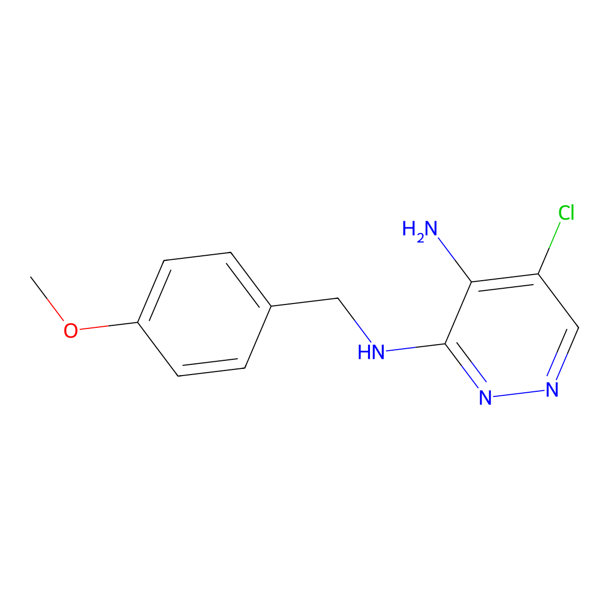 5-Chloro-n3-(4-methoxybenzyl)pyridazine-3,4-diamine molecular structure, CAS 1245648-29-6