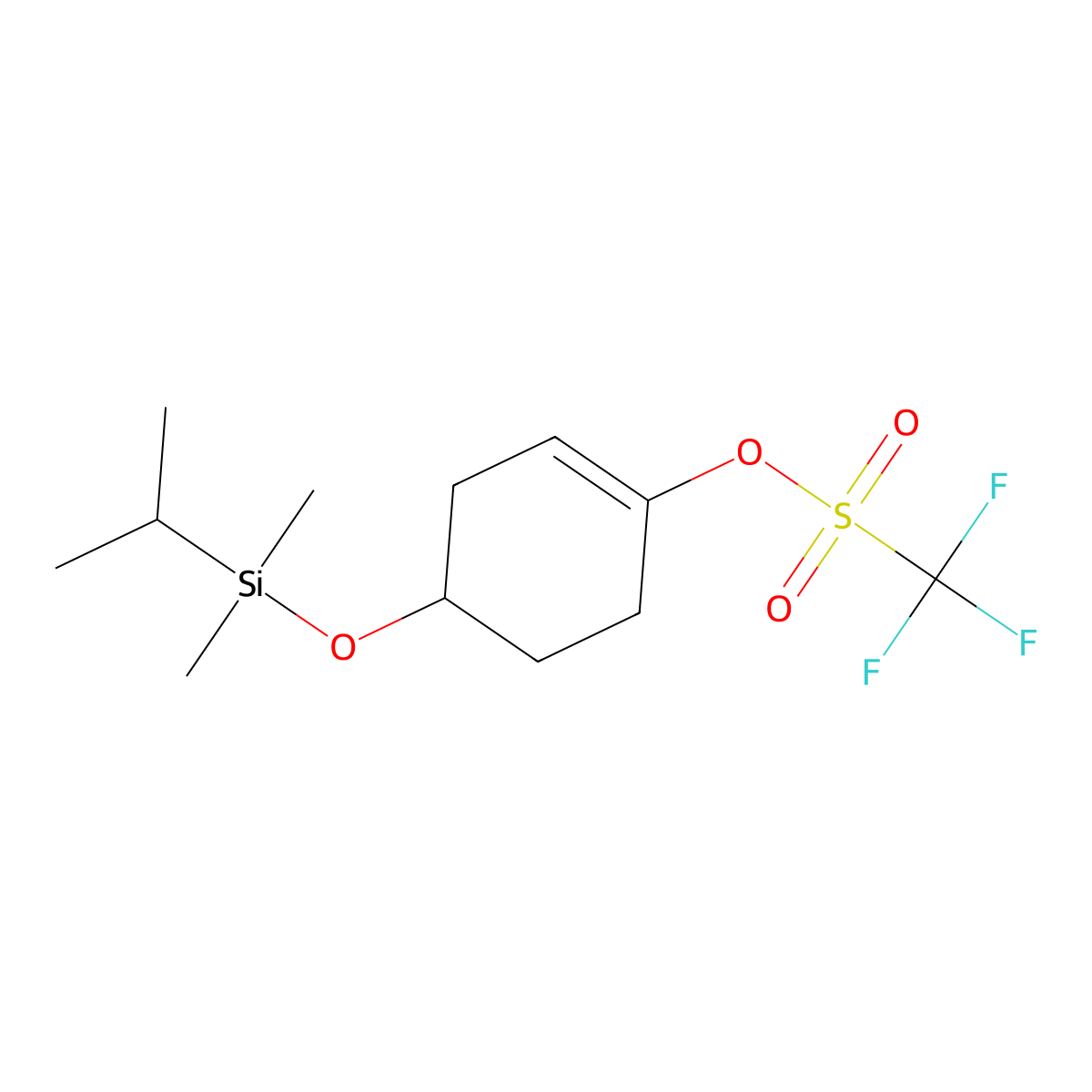 4-((Isopropyldimethylsilyl)oxy)cyclohex-1-en-1-yl trifluoromethanesulfonate molecular structure, CAS 1245648-54-7
