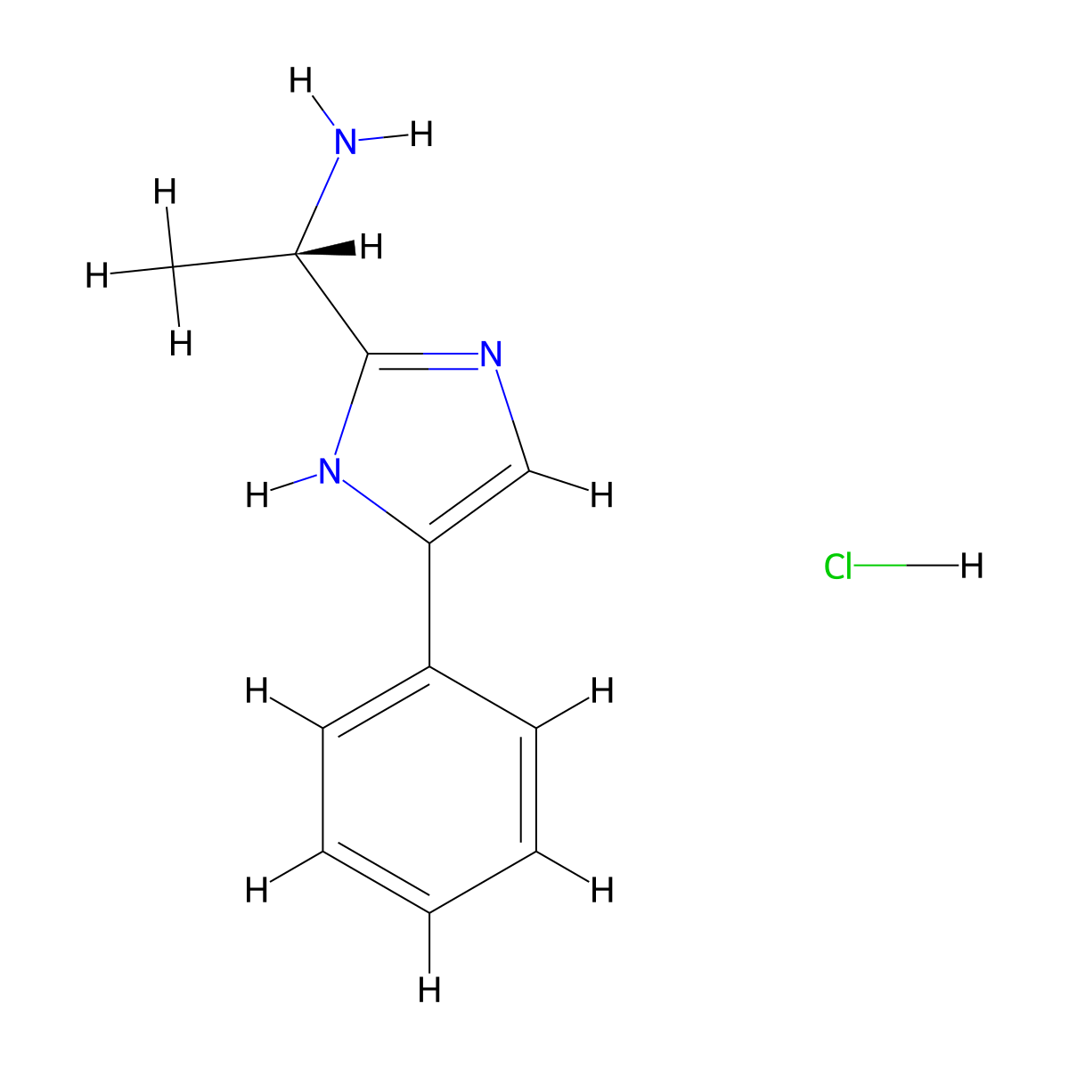 (S)-1-(4-Phenyl-1H-imidazol-2-yl)ethanamine hydrochloride molecular structure, CAS 1245649-51-7