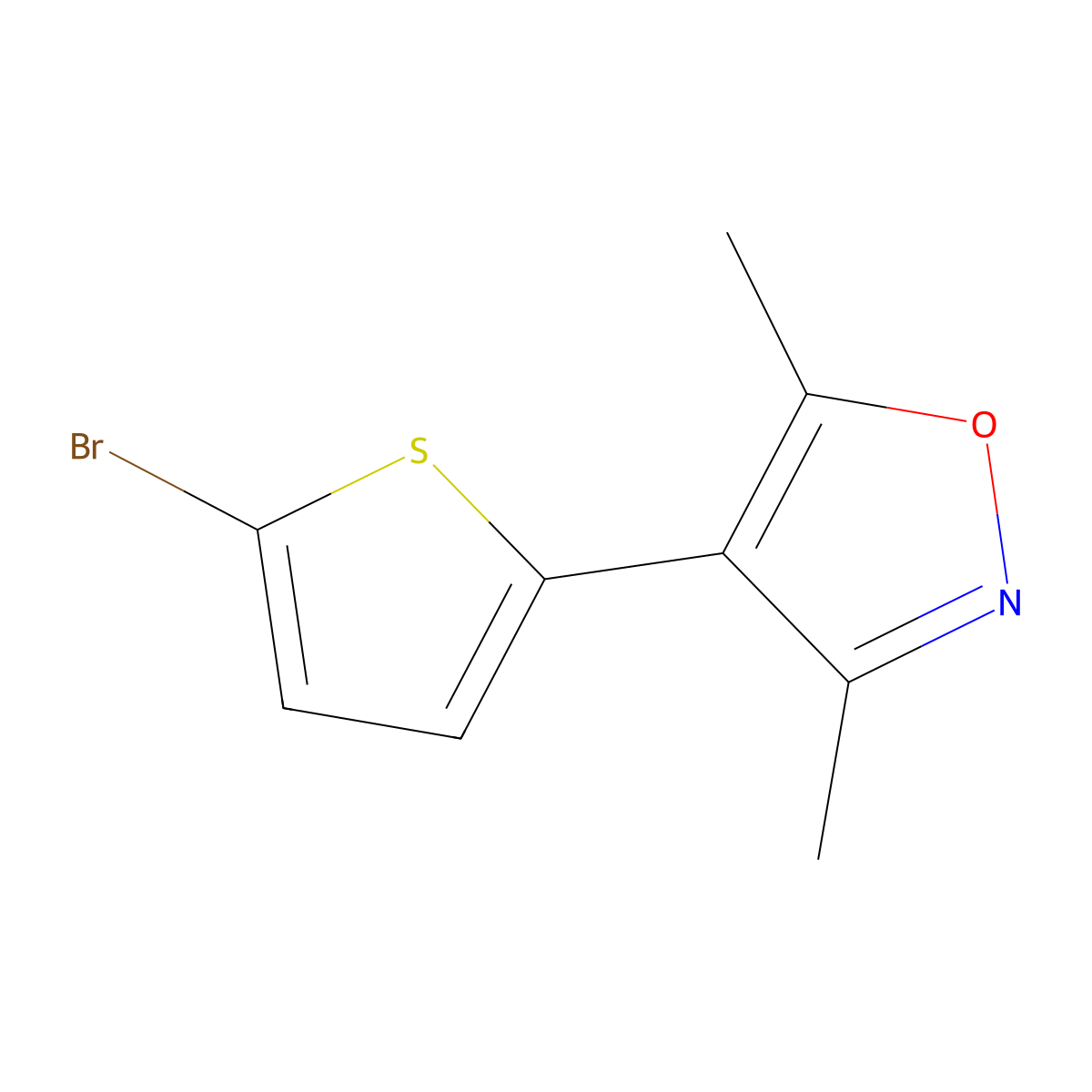 4-(5-Bromothiophen-2-YL)-3,5-dimethylisoxazole molecular structure, CAS 1245649-81-3