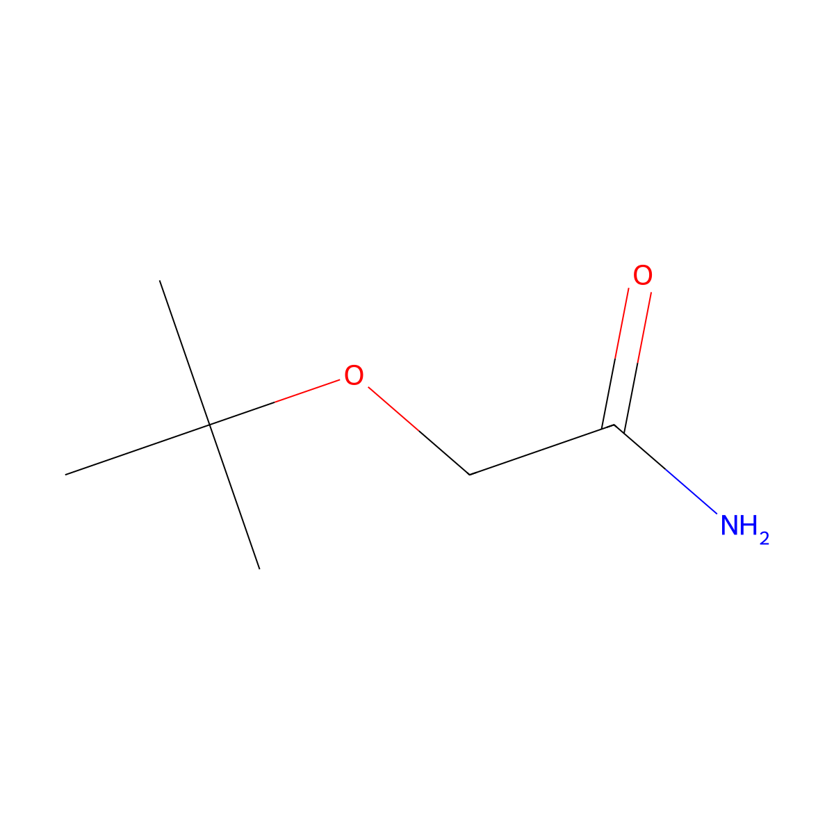 2-(1,1-Dimethylethoxy)acetamide molecular structure, CAS 1245649-94-8