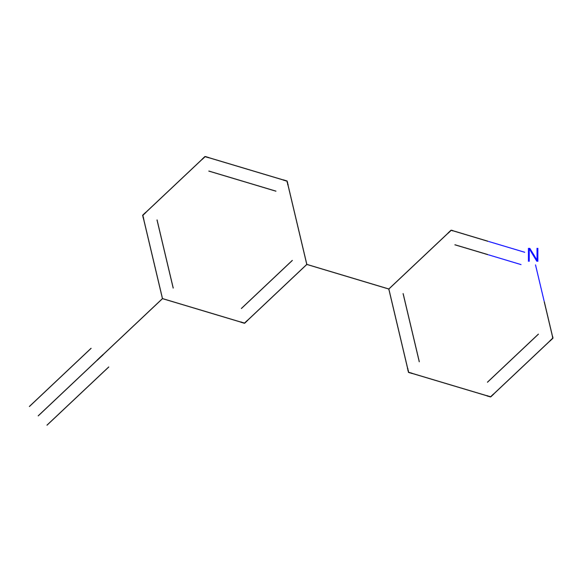 3-(3-Ethynylphenyl)pyridine molecular structure, CAS 1245650-24-1