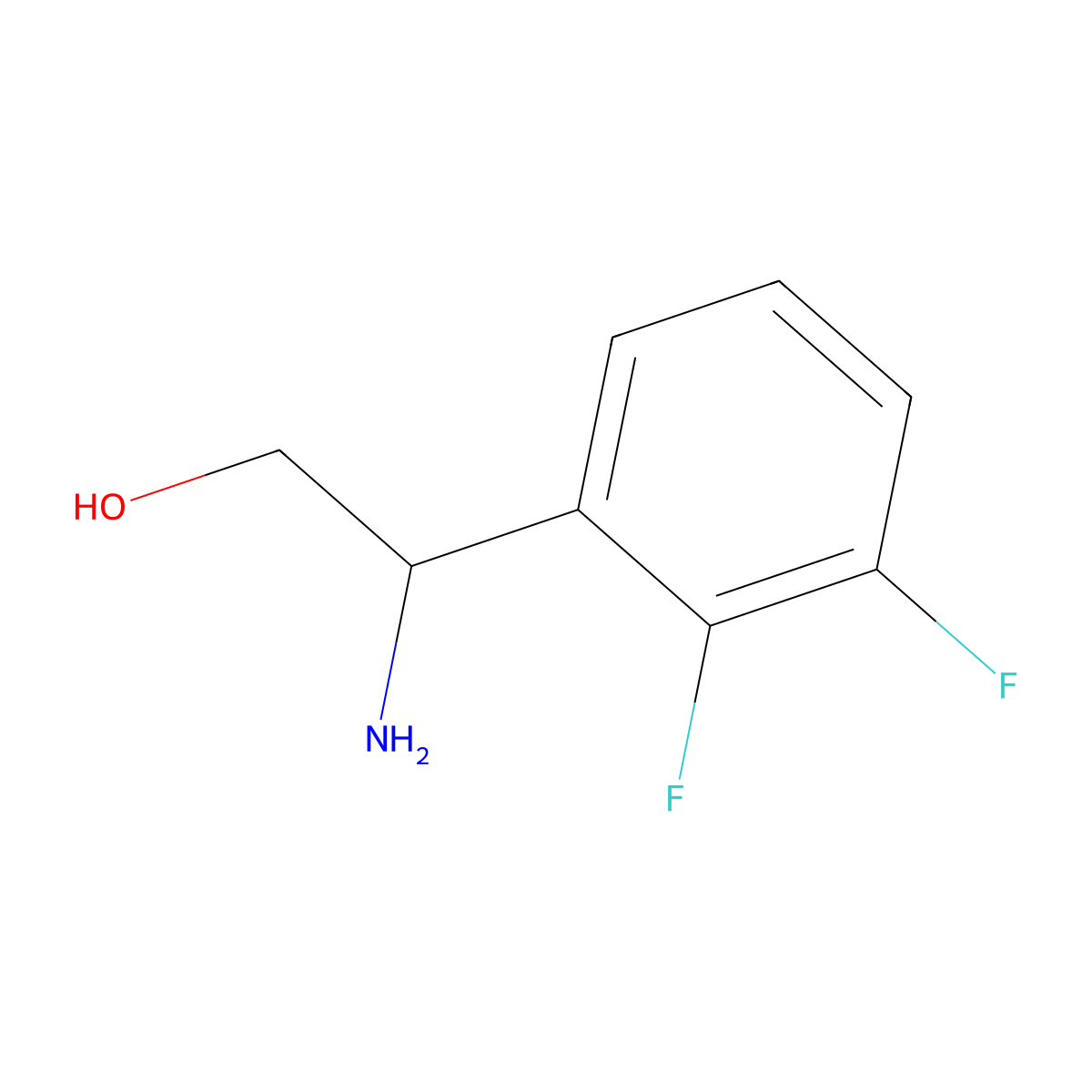 2-Amino-2-(2,3-difluorophenyl)ethan-1-ol molecular structure, CAS 1245697-64-6
