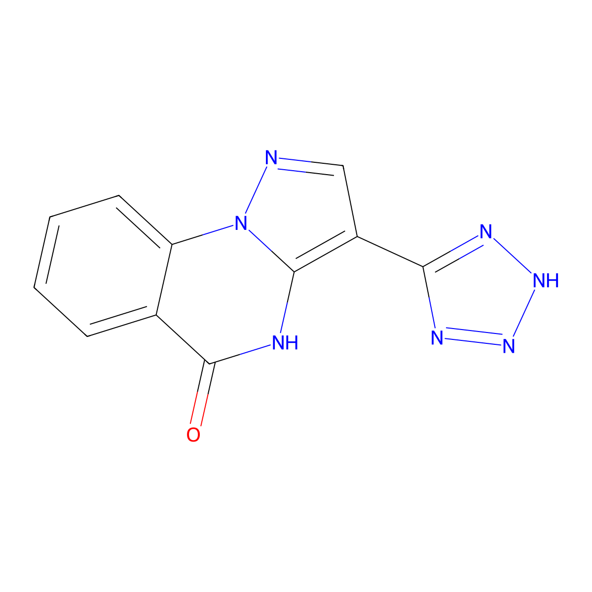 3-(1H-1,2,3,4-tetraazol-5-yl)pyrazolo[1,5-a]quinazolin-5(4H)-one molecular structure, CAS 124570-58-7