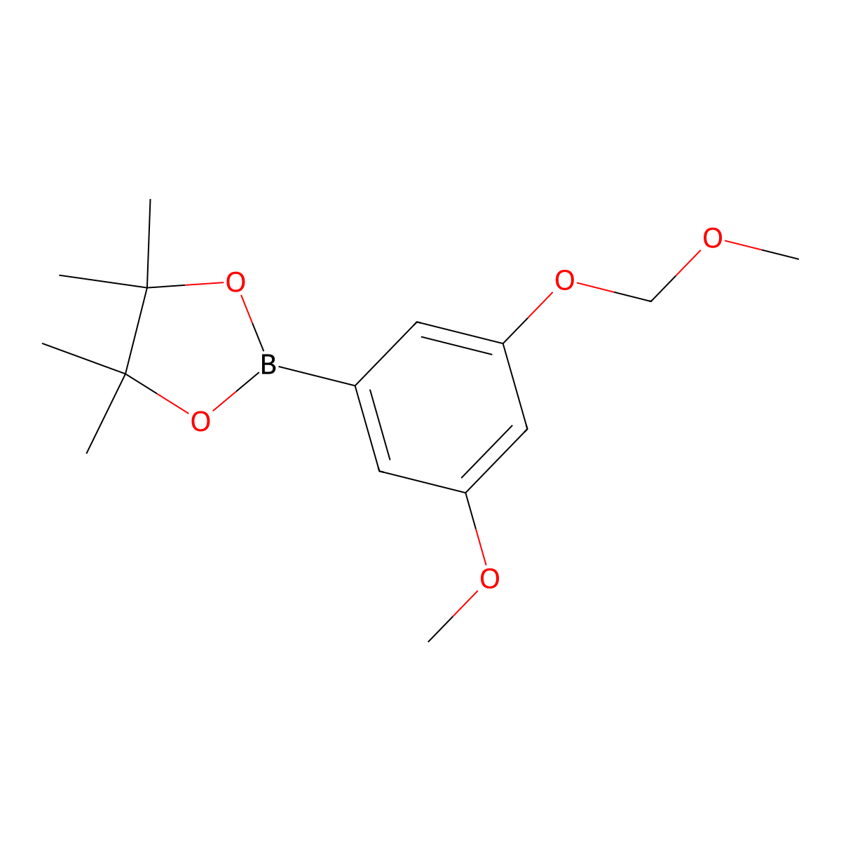 2-(3-Methoxy-5-(methoxymethoxy)phenyl)-4,4,5,5-tetramethyl-1,3,2-dioxaborolane molecular structure, CAS 1245728-72-6