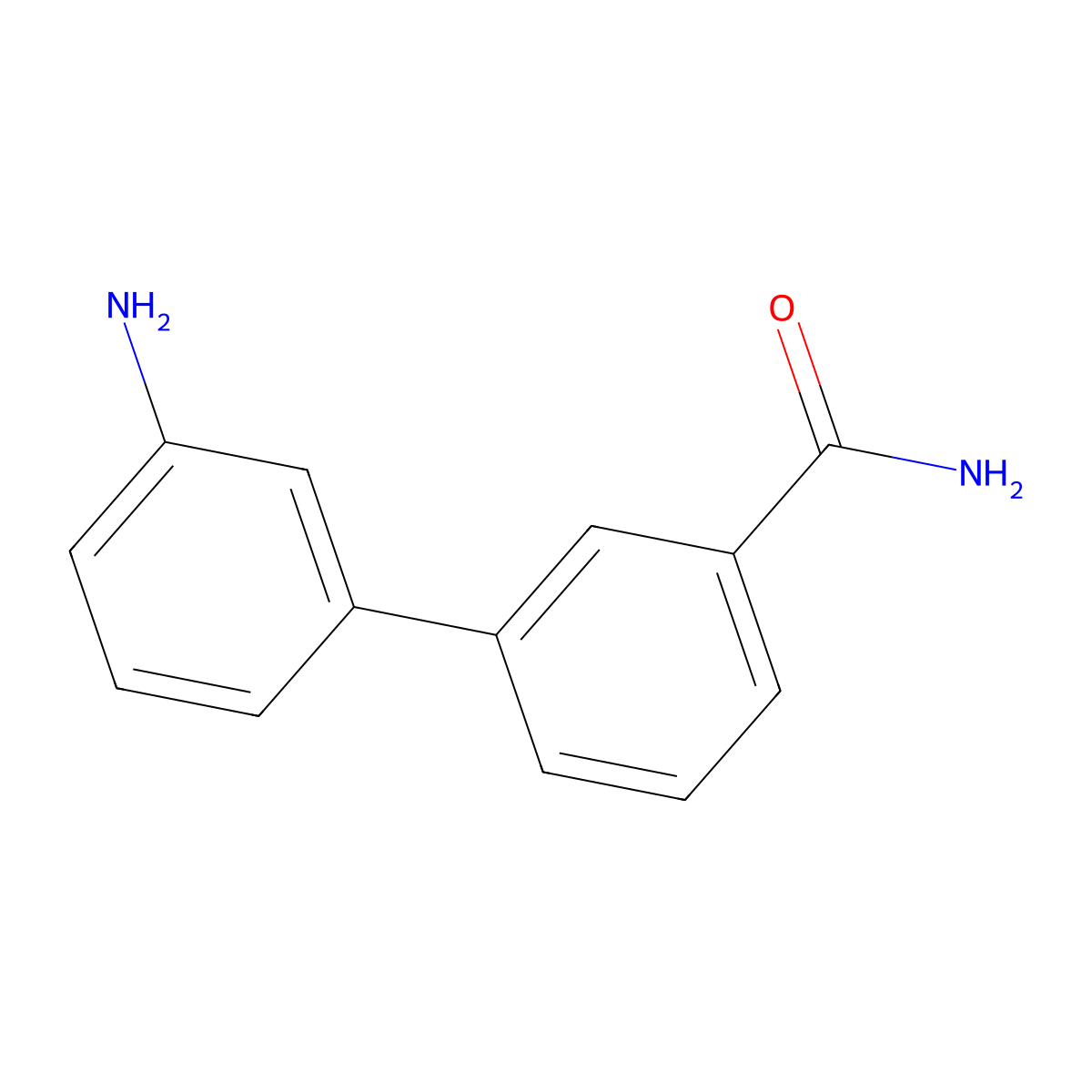 3-(3-Aminophenyl)benzamide molecular structure, CAS 1245740-41-3