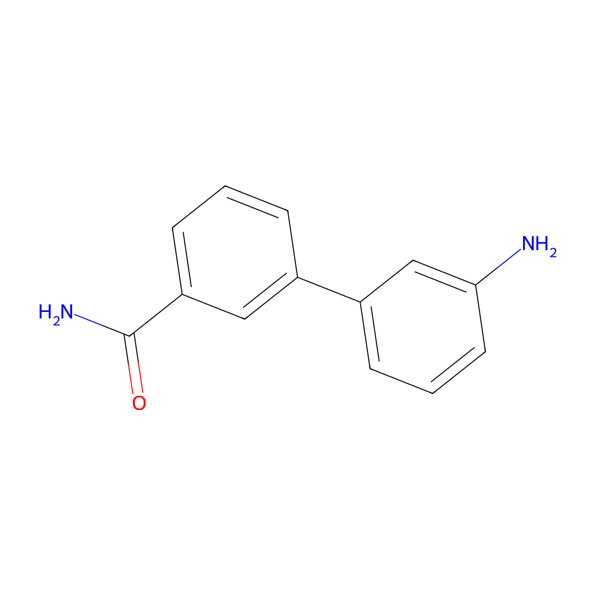 3-(3-Aminophenyl)benzamide molecular structure, CAS 1245740-41-3