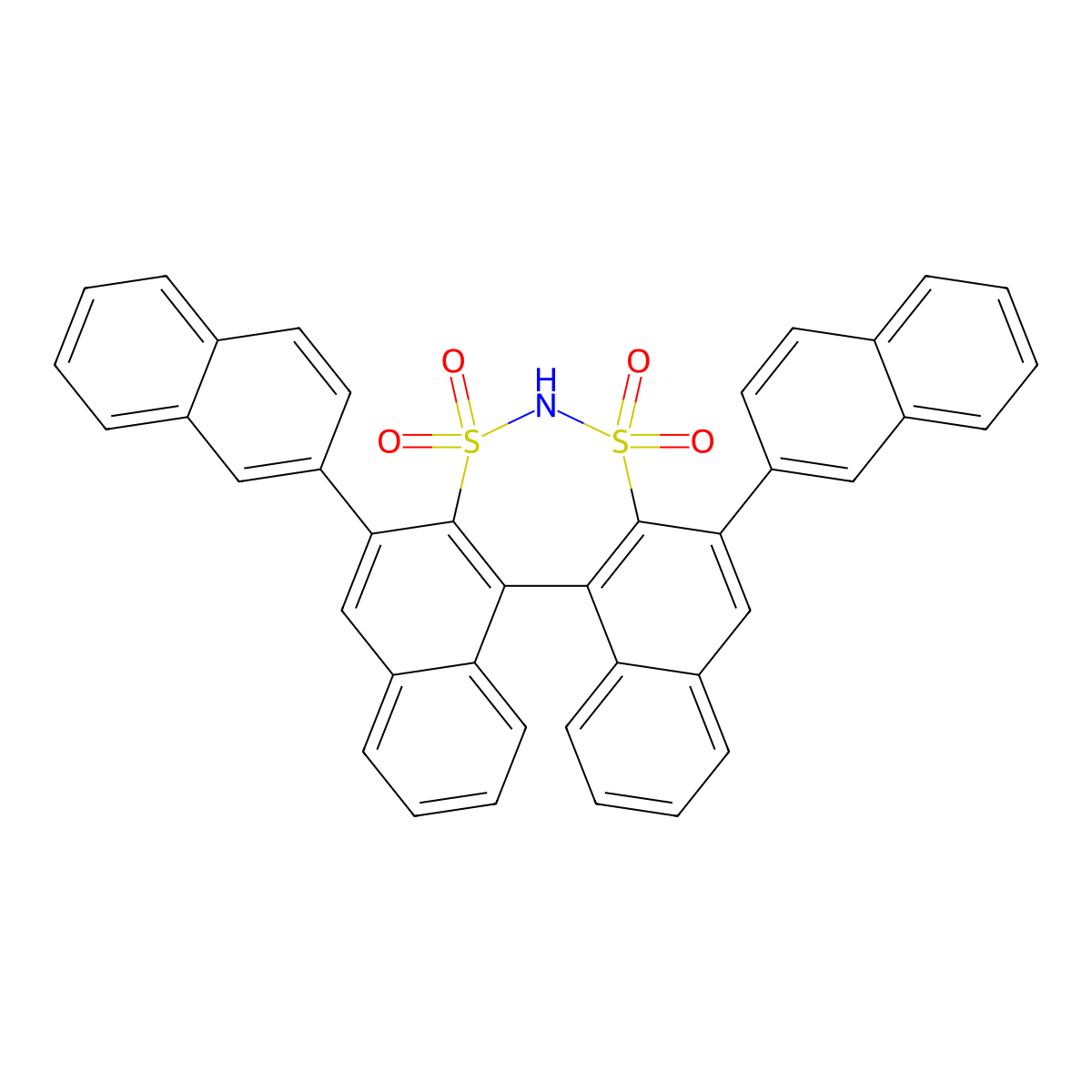 (11bR)-2,6-di-2-naphthalenyl-3,3,5,5-tetraoxide-Dinaphtho[2,1-d:1',2'-f][1,3,2]dithiazepine molecular structure, CAS 1245748-55-3