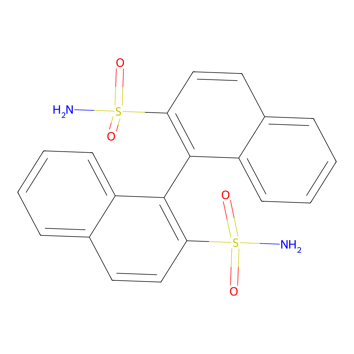 (R)-1,1'-binaphthyl-2,2'-disulfonamide molecular structure, CAS 1245748-66-6
