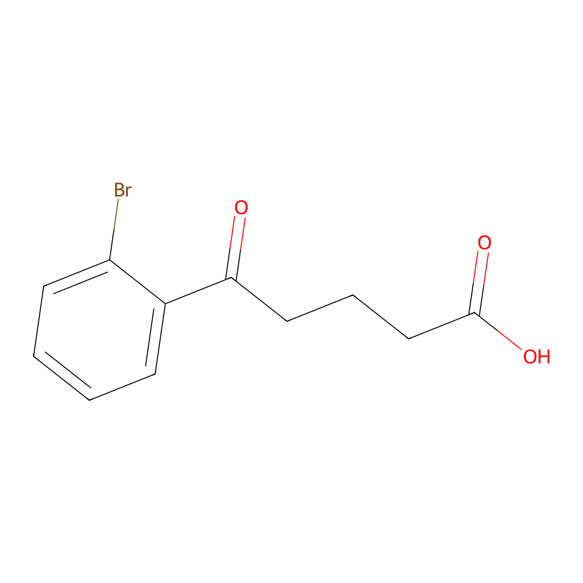 5-(2-Bromophenyl)-5-oxovaleric acid molecular structure, CAS 124576-25-6