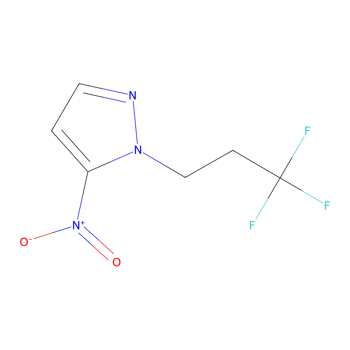 5-Nitro-1-(3,3,3-trifluoropropyl)pyrazole molecular structure, CAS 1245772-34-2