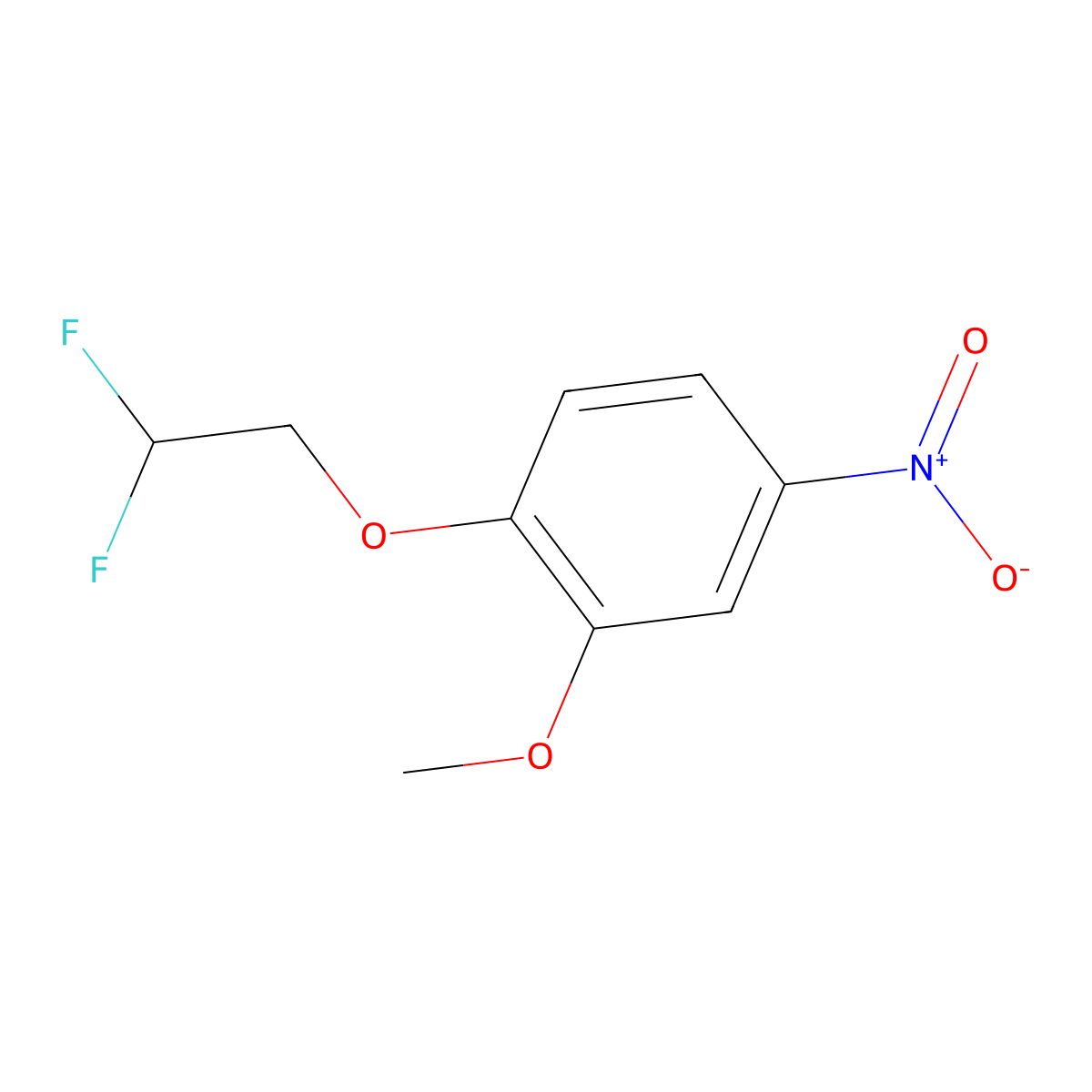1-(2,2-Difluoroethoxy)-2-methoxy-4-nitrobenzene molecular structure, CAS 1245773-14-1