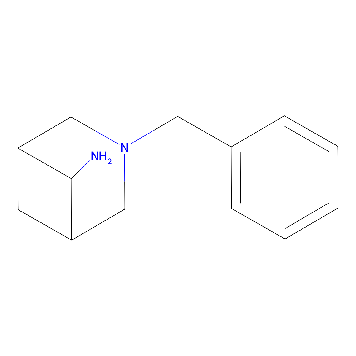 3-Benzyl-3-azabicyclo[3.1.1]heptan-6-amine molecular structure, CAS 1245794-60-8