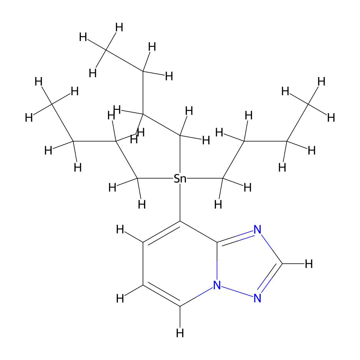 8-Tributylstannyl[1,2,4]triazolo[1,5-a]pyridine molecular structure, CAS 1245816-23-2