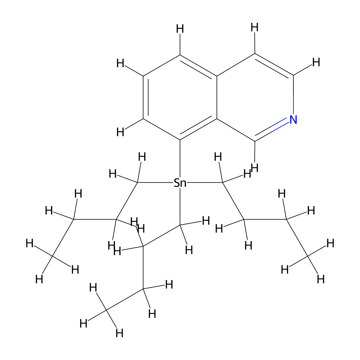8-(Tributylstannyl)isoquinoline molecular structure, CAS 1245816-24-3