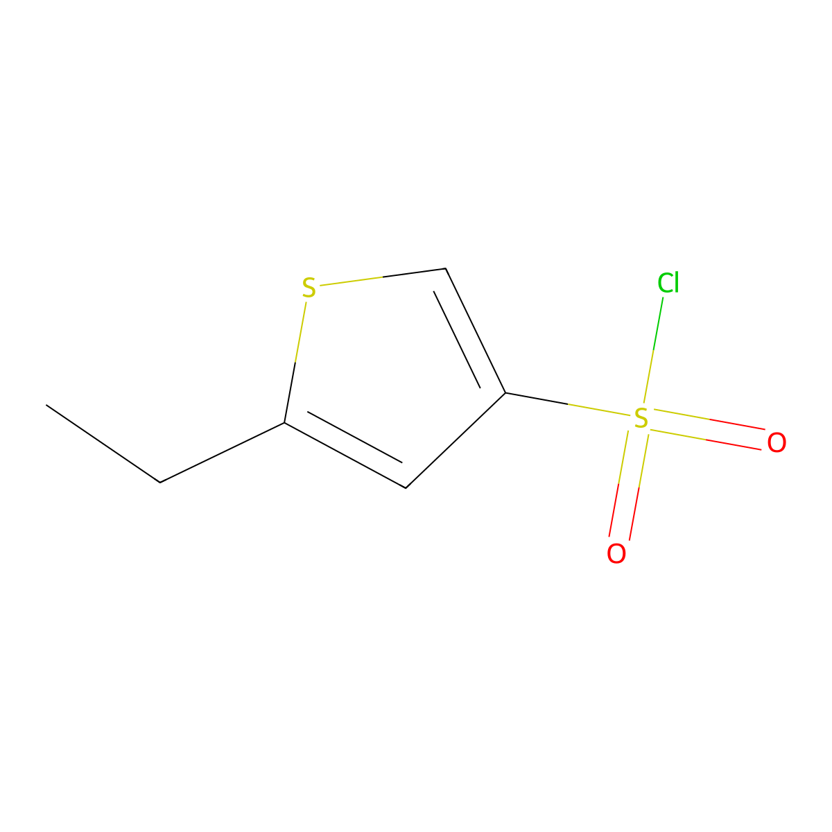 5-Ethylthiophene-3-sulfonyl chloride molecular structure, CAS 1245823-95-3