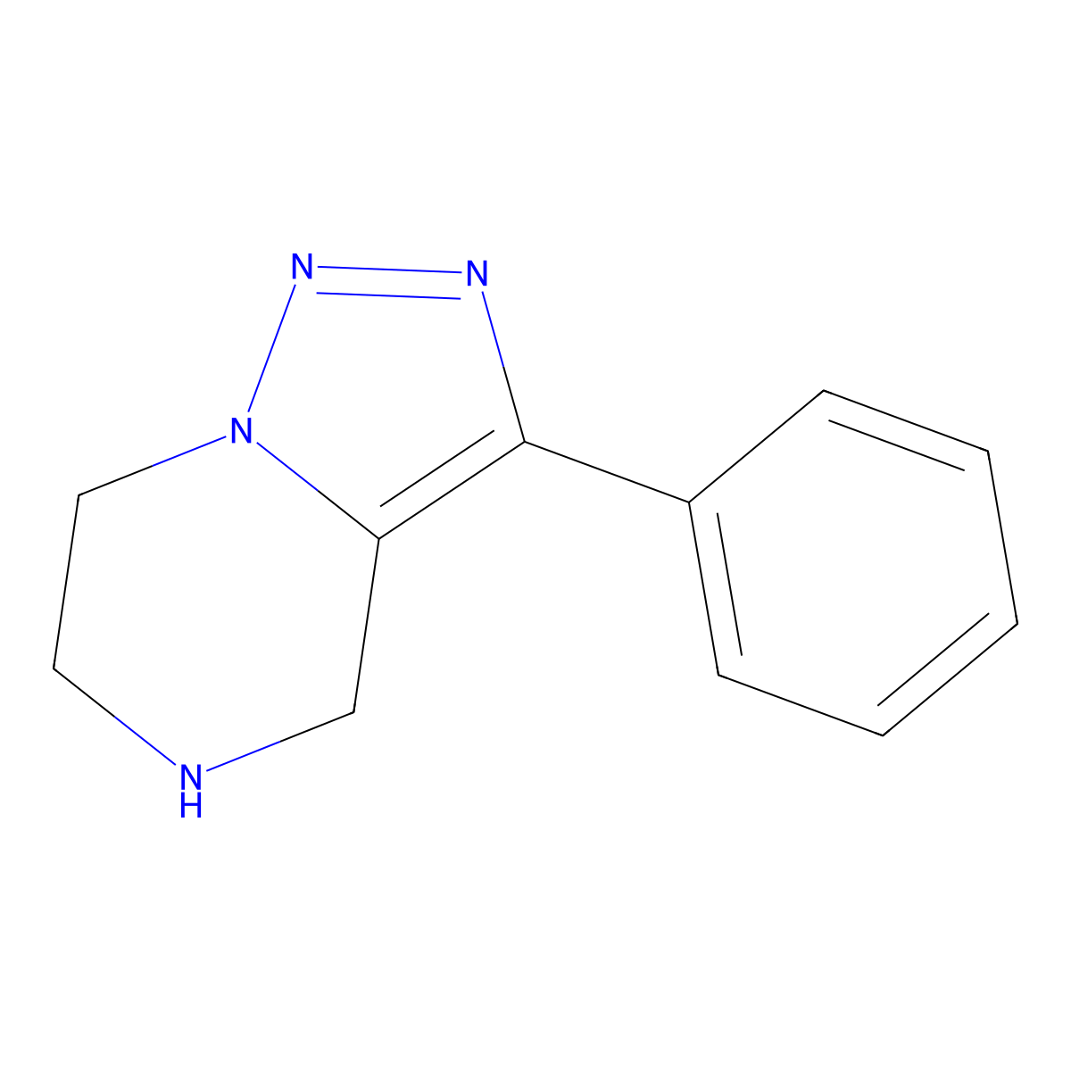 3-Phenyl-4,5,6,7-tetrahydro-1,2,3-triazolo[1,5-a]pyrazine molecular structure, CAS 1245896-07-4