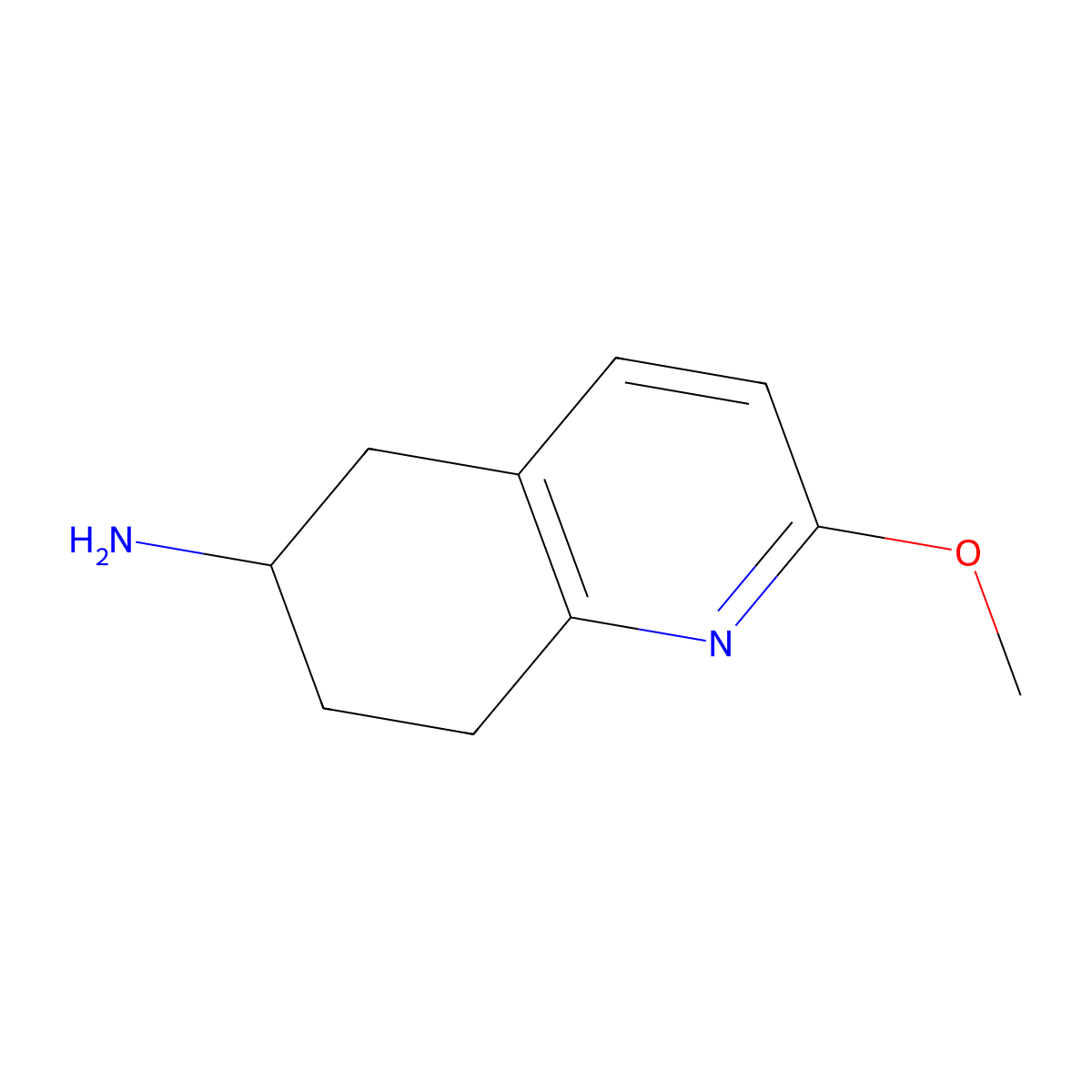 2-Methoxy-5,6,7,8-tetrahydroquinolin-6-amine molecular structure, CAS 1245897-35-1