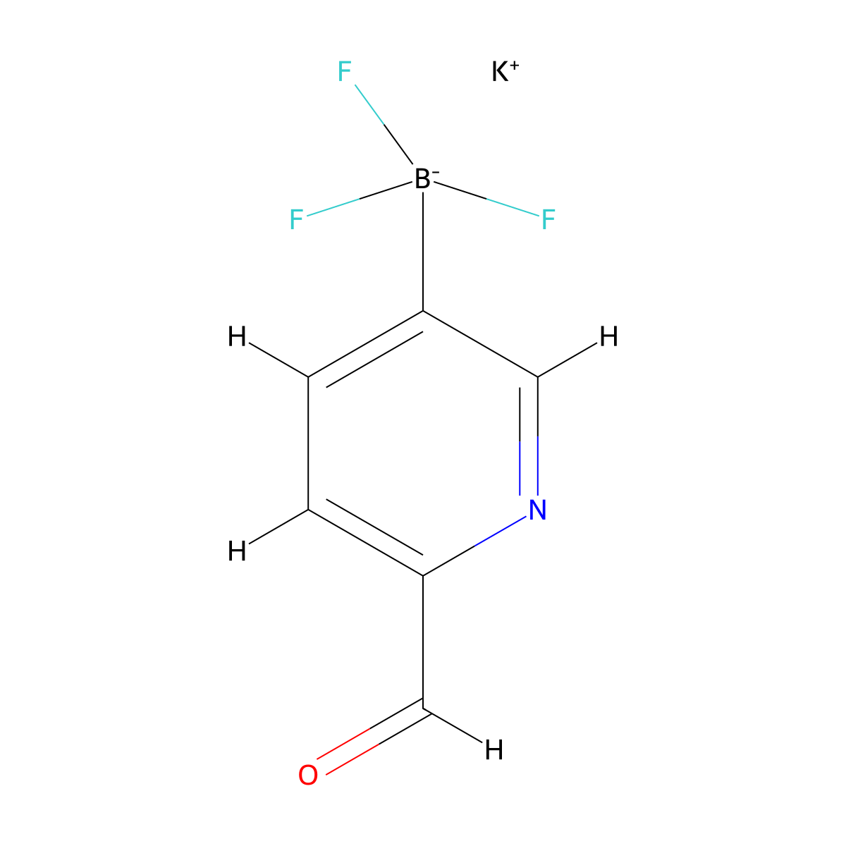 Potassium trifluoro(6-formylpyridin-3-yl)borate molecular structure, CAS 1245906-61-9