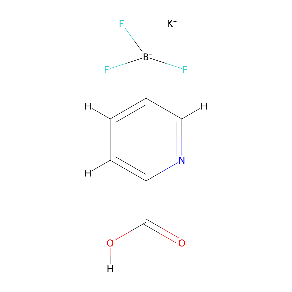 Potassium (6-carboxypyridin-3-yl)trifluoroborate molecular structure, CAS 1245906-66-4