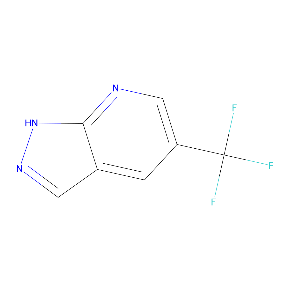 5-(Trifluoromethyl)-1H-pyrazolo[3,4-B]pyridine molecular structure, CAS 1245914-99-1