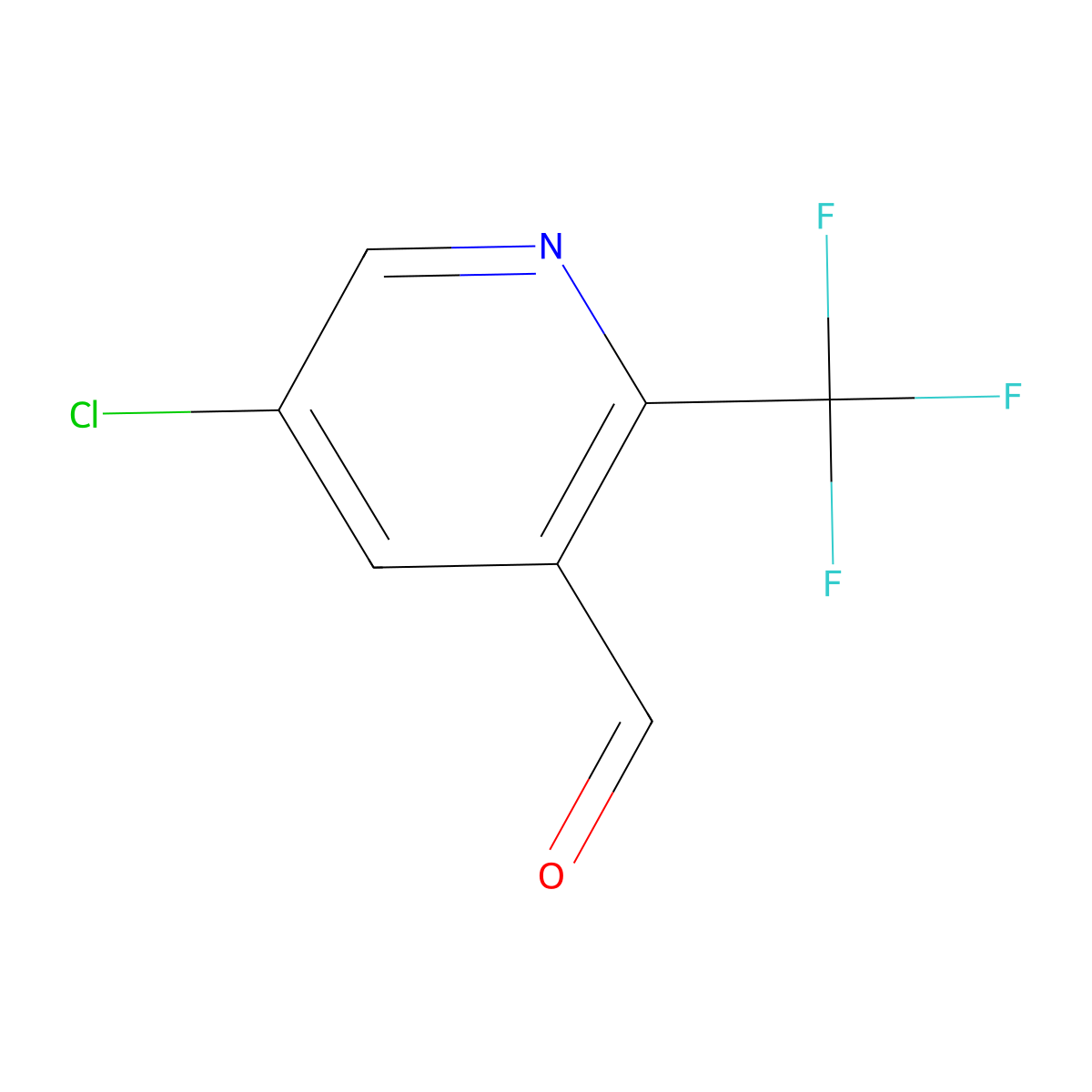 5-Chloro-2-(trifluoromethyl)nicotinaldehyde molecular structure, CAS 1245915-57-4