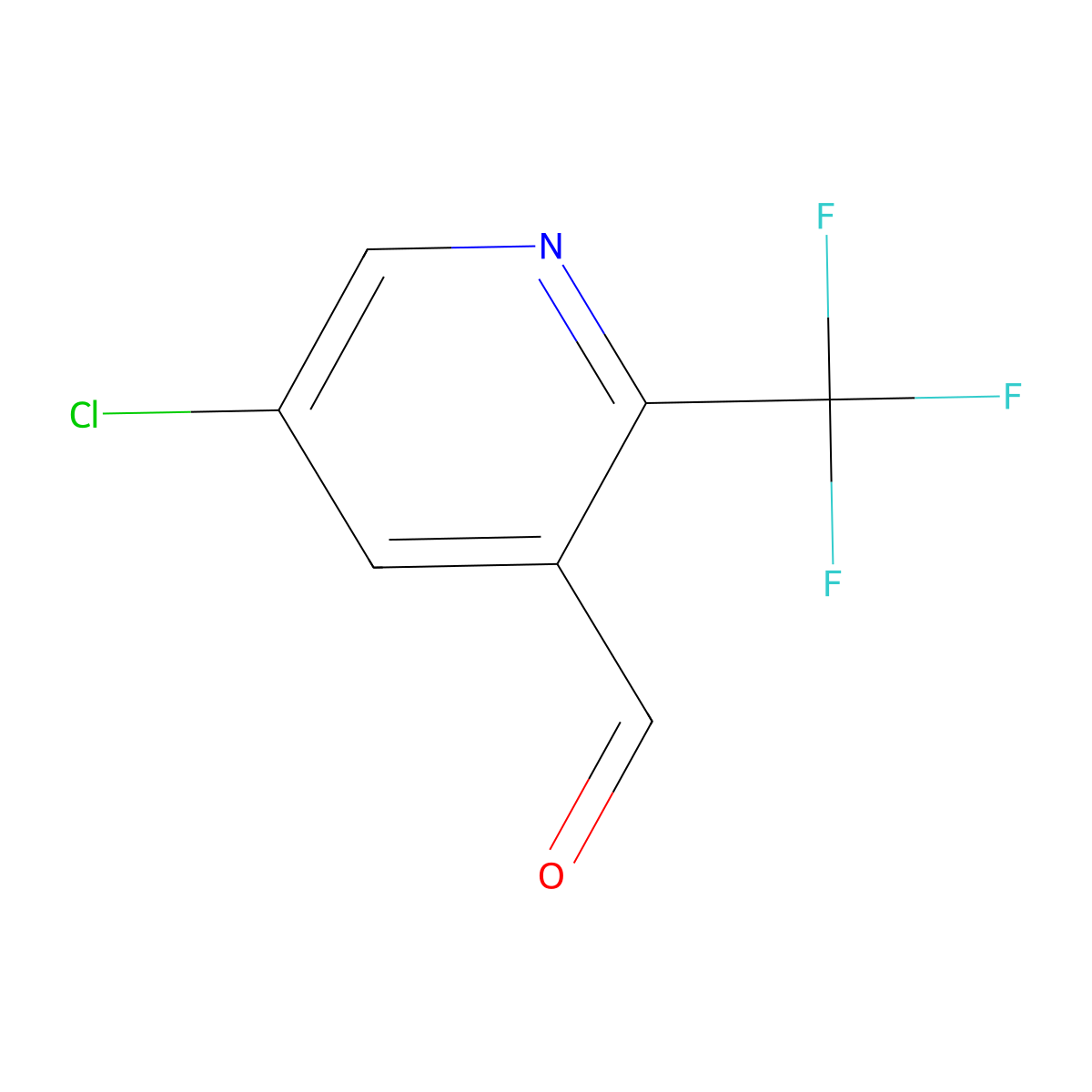 5-Chloro-2-(trifluoromethyl)nicotinaldehyde molecular structure, CAS 1245915-57-4