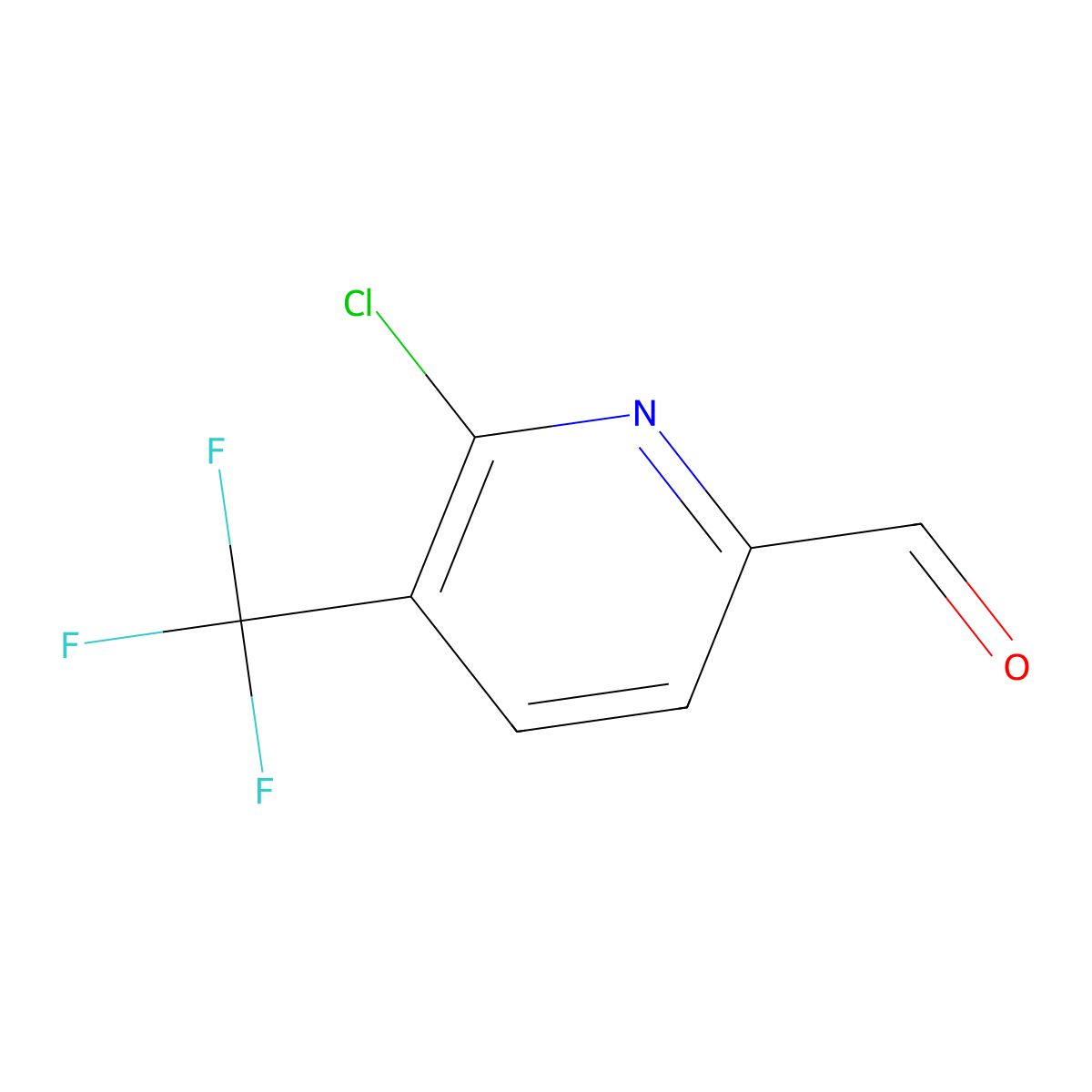 6-Chloro-5-(trifluoromethyl)picolinaldehyde molecular structure, CAS 1245915-66-5