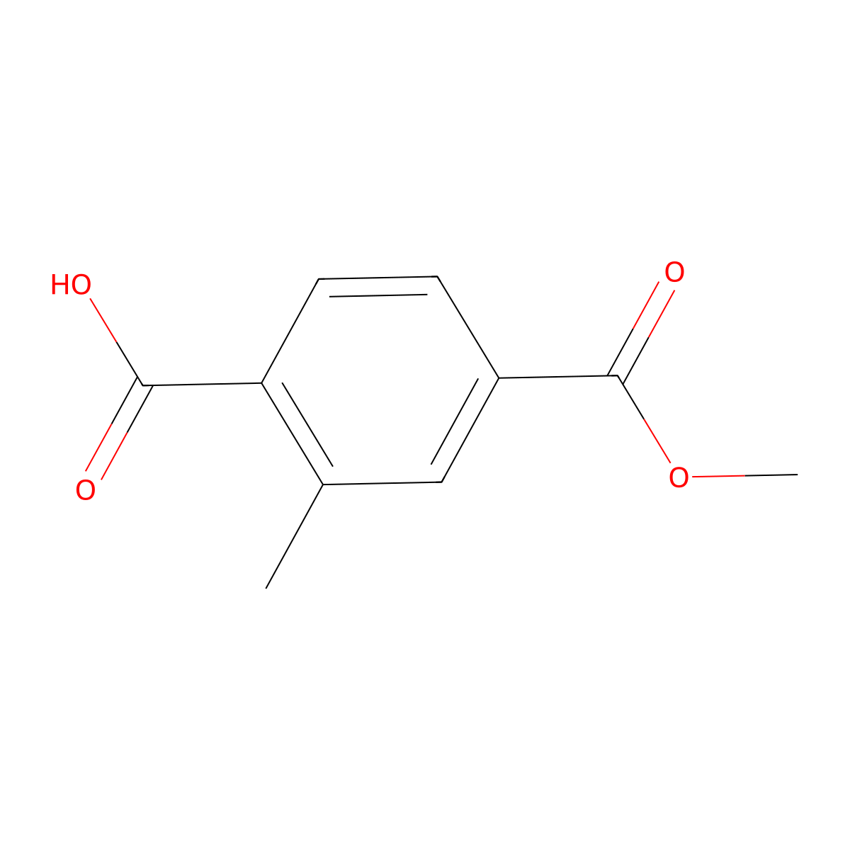 4-(Methoxycarbonyl)-2-methylbenzoic acid molecular structure, CAS 1245919-29-2