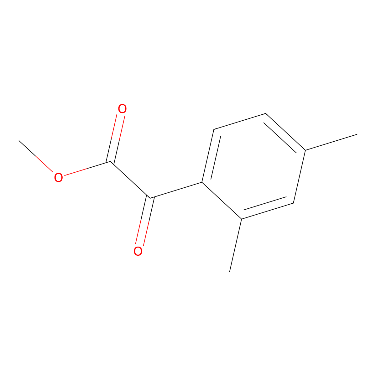 Methyl 2,4-dimethylbenzoylformate molecular structure, CAS 1245919-59-8