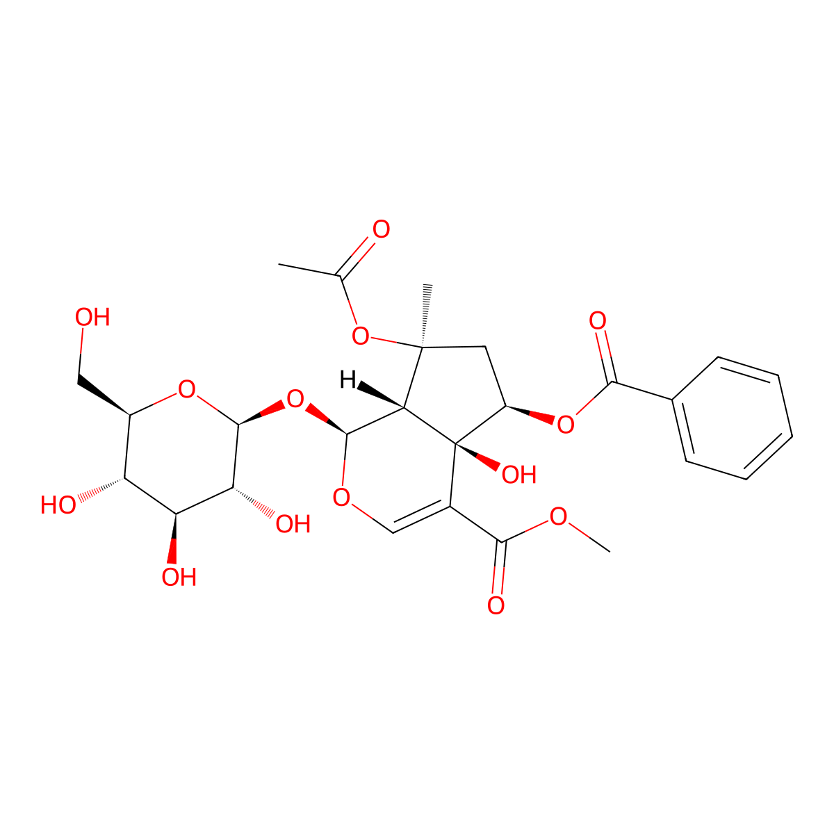 6-O-Benzoylphlorigidoside B molecular structure, CAS 1246012-24-7