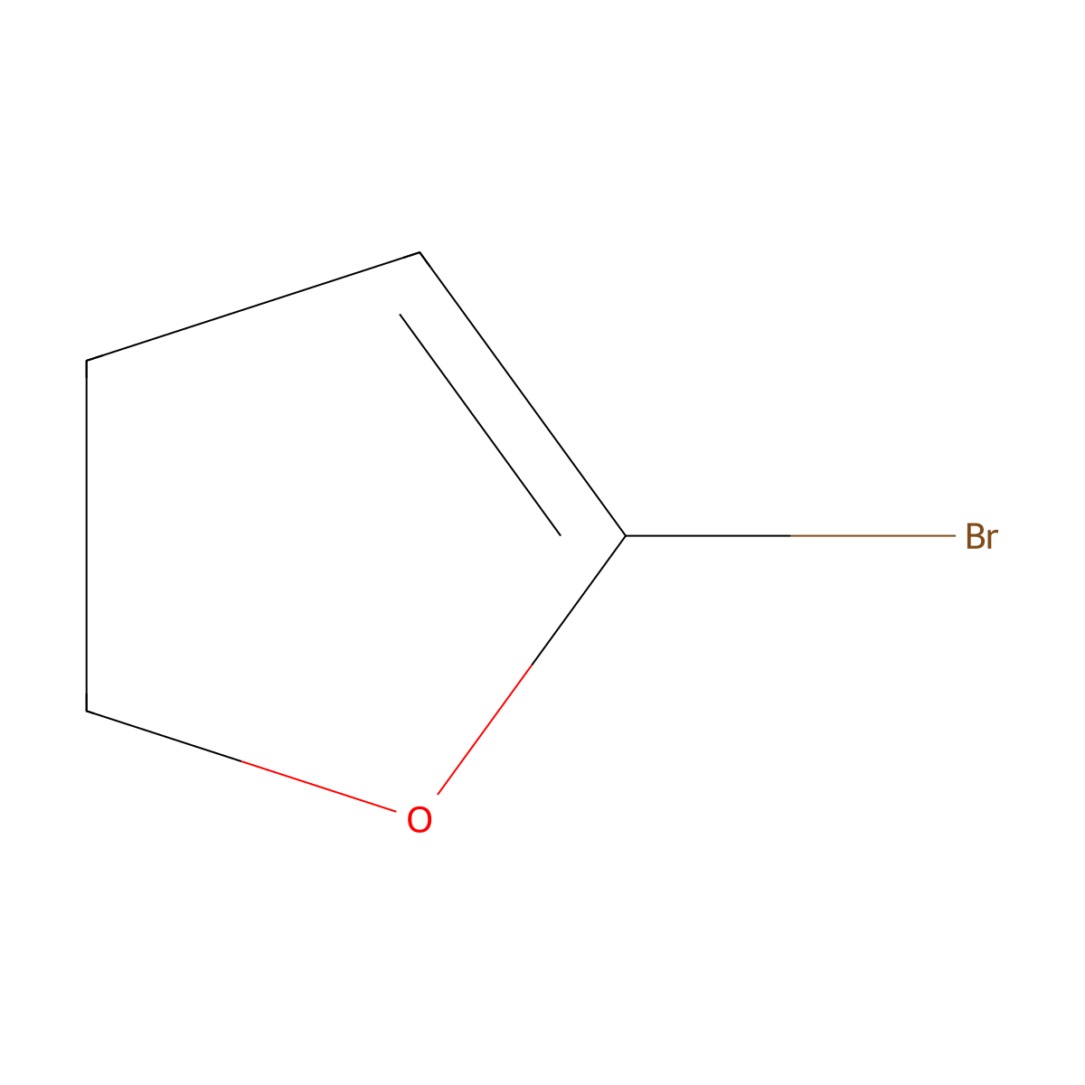 5-Bromo-2,3-dihydrofuran molecular structure, CAS 124602-95-5