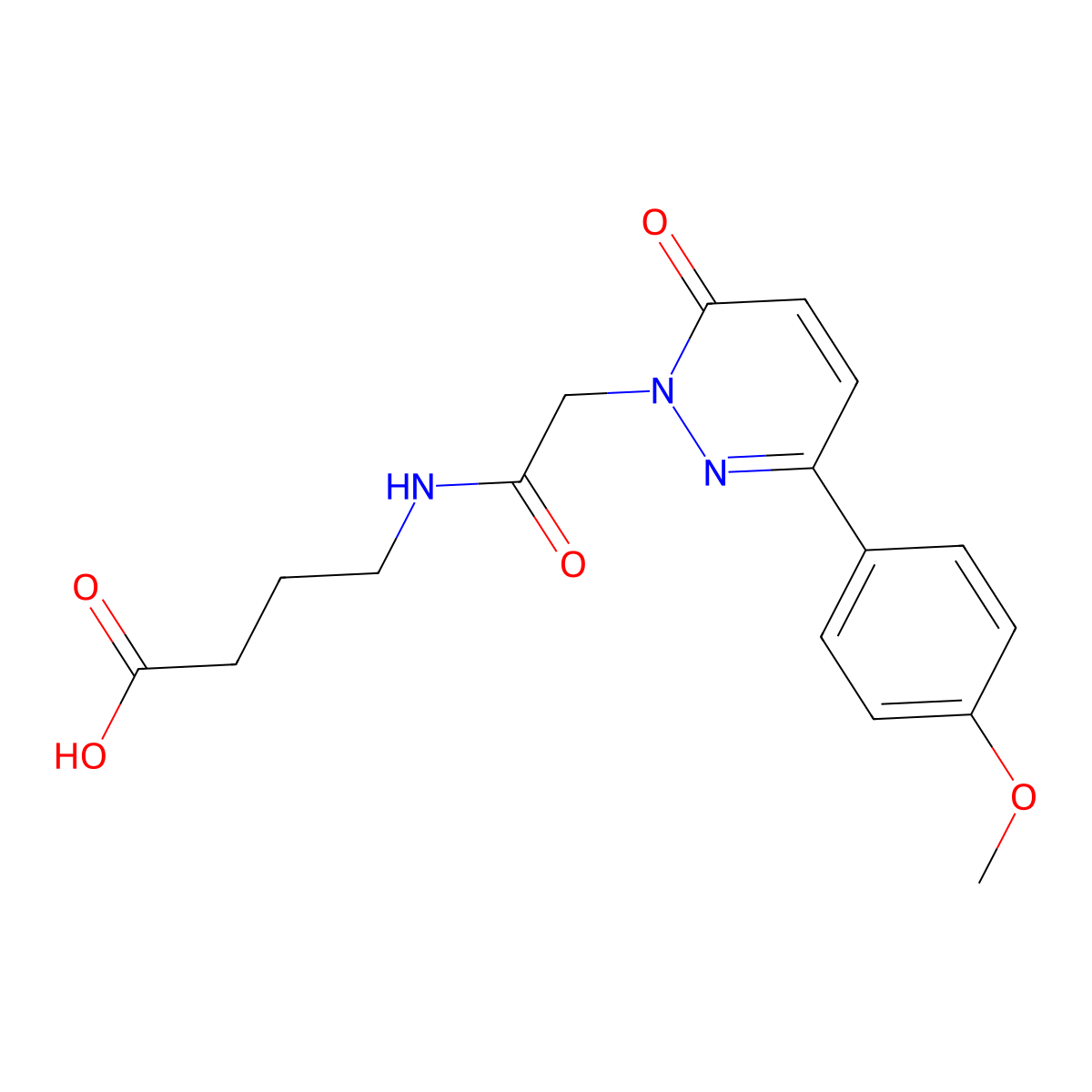 4-({[3-(4-methoxyphenyl)-6-oxopyridazin-1(6H)-yl]acetyl}amino)butanoic acid molecular structure, CAS 1246051-30-8