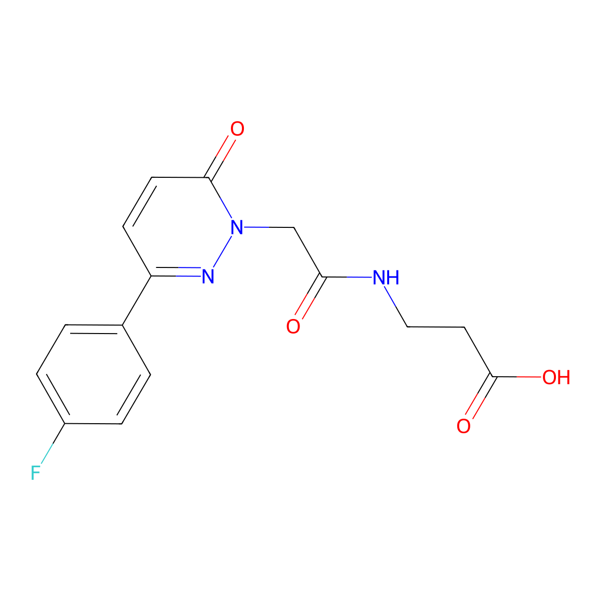 N-{[3-(4-fluorophenyl)-6-oxopyridazin-1(6H)-yl]acetyl}-beta-alanine molecular structure, CAS 1246051-44-4