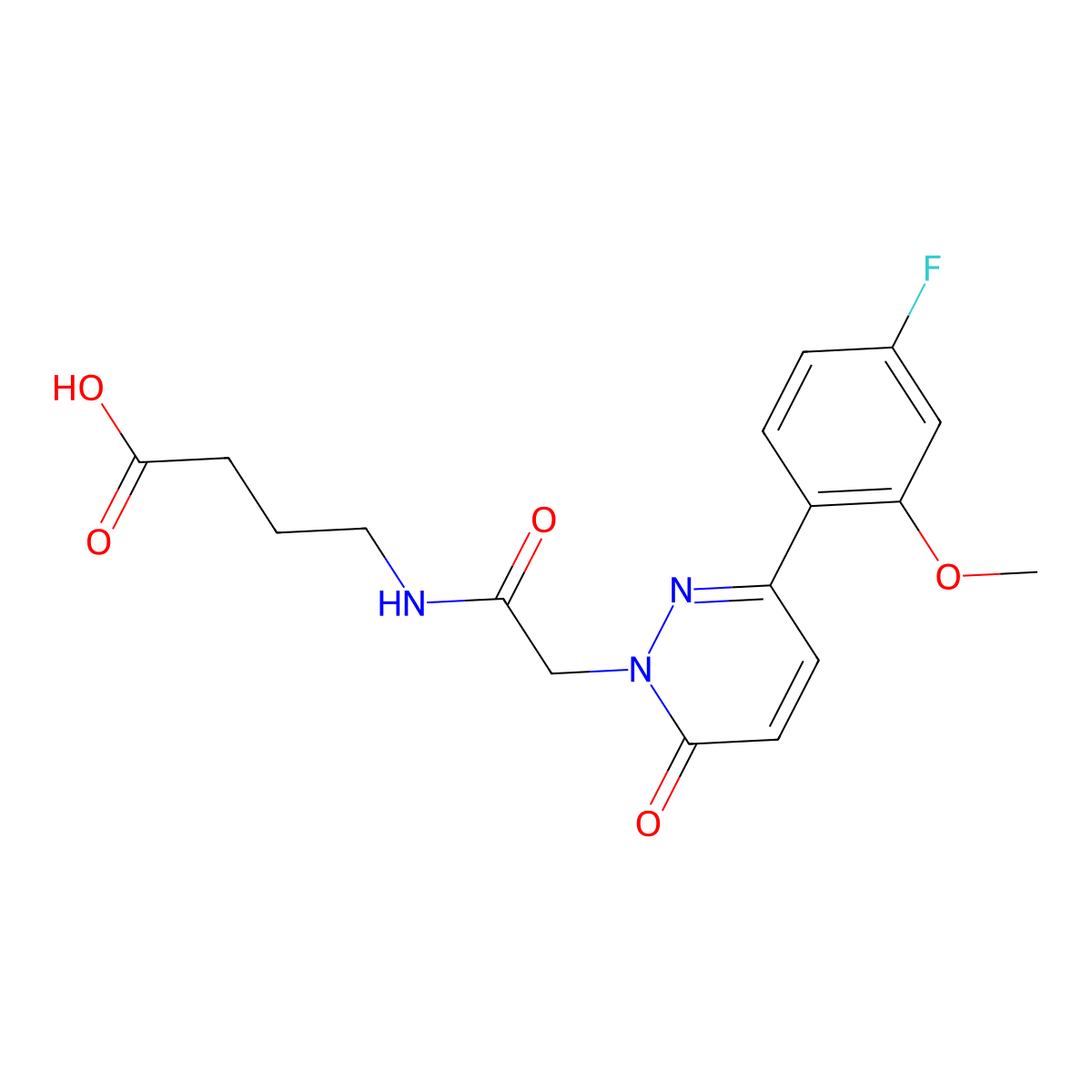 4-({[3-(4-fluoro-2-methoxyphenyl)-6-oxopyridazin-1(6H)-yl]acetyl}amino)butanoic acid molecular structure, CAS 1246051-51-3
