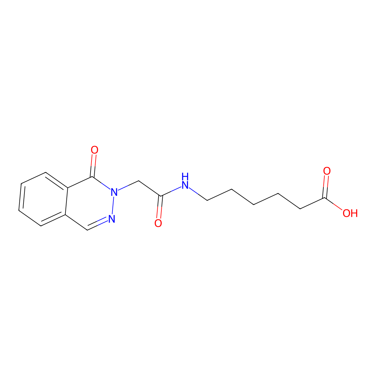 6-{[(1-oxophthalazin-2(1H)-yl)acetyl]amino}hexanoic acid molecular structure, CAS 1246051-58-0