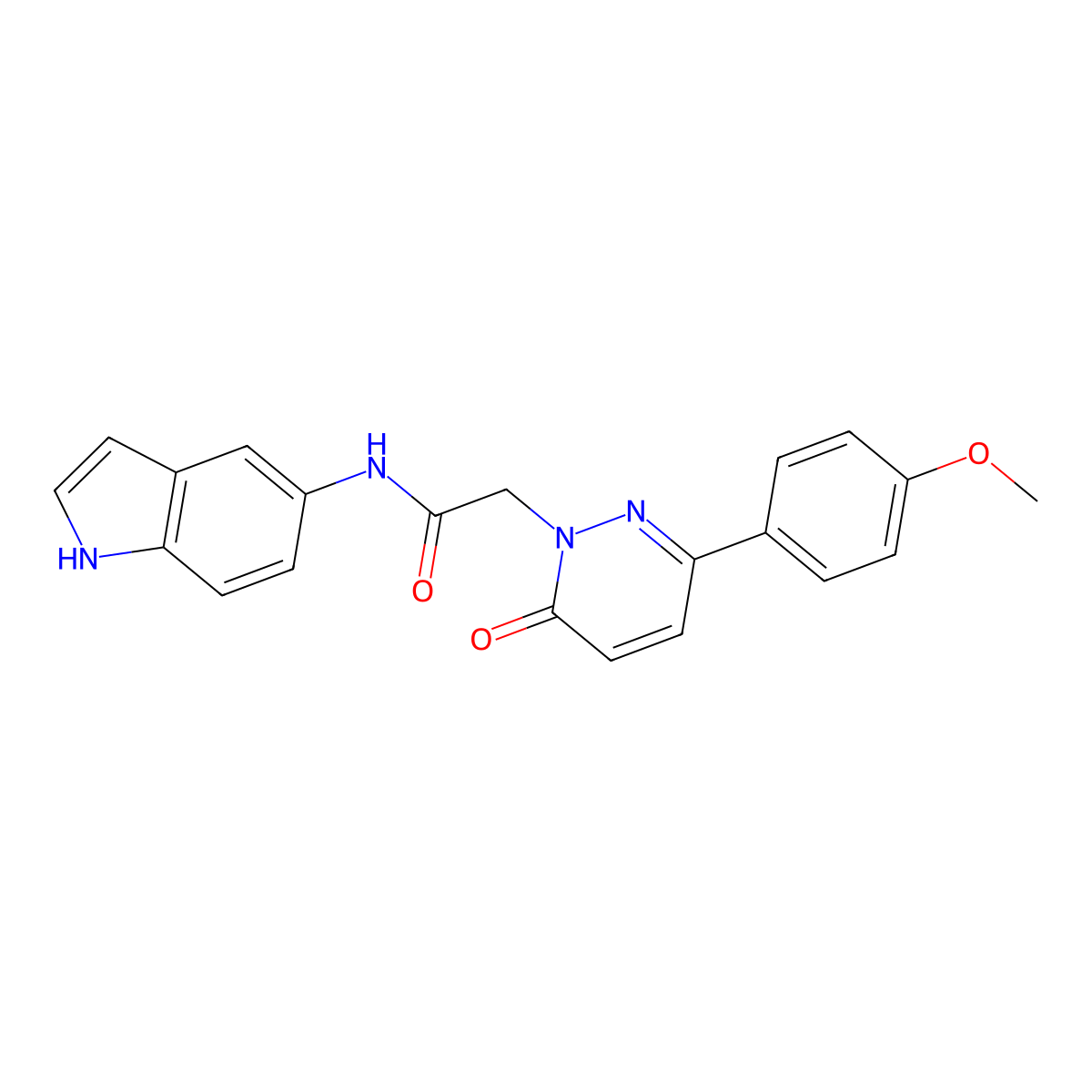 N-(1H-indol-5-yl)-2-[3-(4-methoxyphenyl)-6-oxopyridazin-1(6H)-yl]acetamide molecular structure, CAS 1246052-40-3