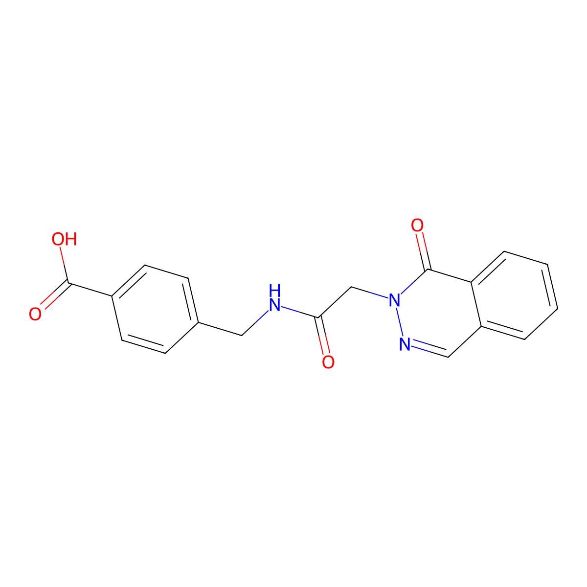 4-({[(1-oxophthalazin-2(1H)-yl)acetyl]amino}methyl)benzoic acid molecular structure, CAS 1246057-94-2