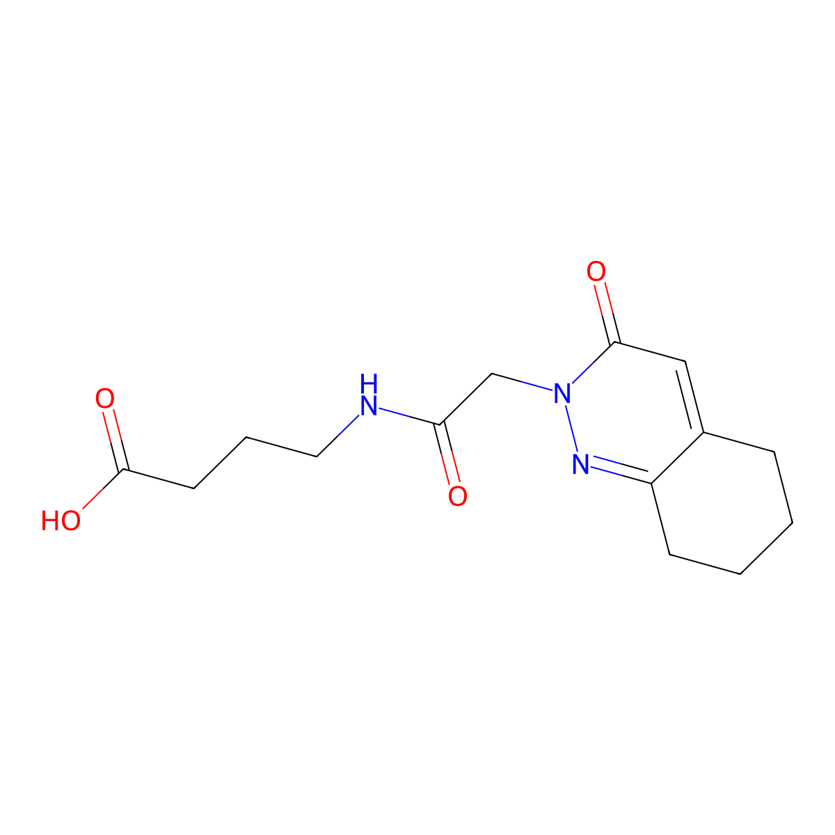 4-{[(3-oxo-5,6,7,8-tetrahydrocinnolin-2(3H)-yl)acetyl]amino}butanoic acid molecular structure, CAS 1246059-41-5